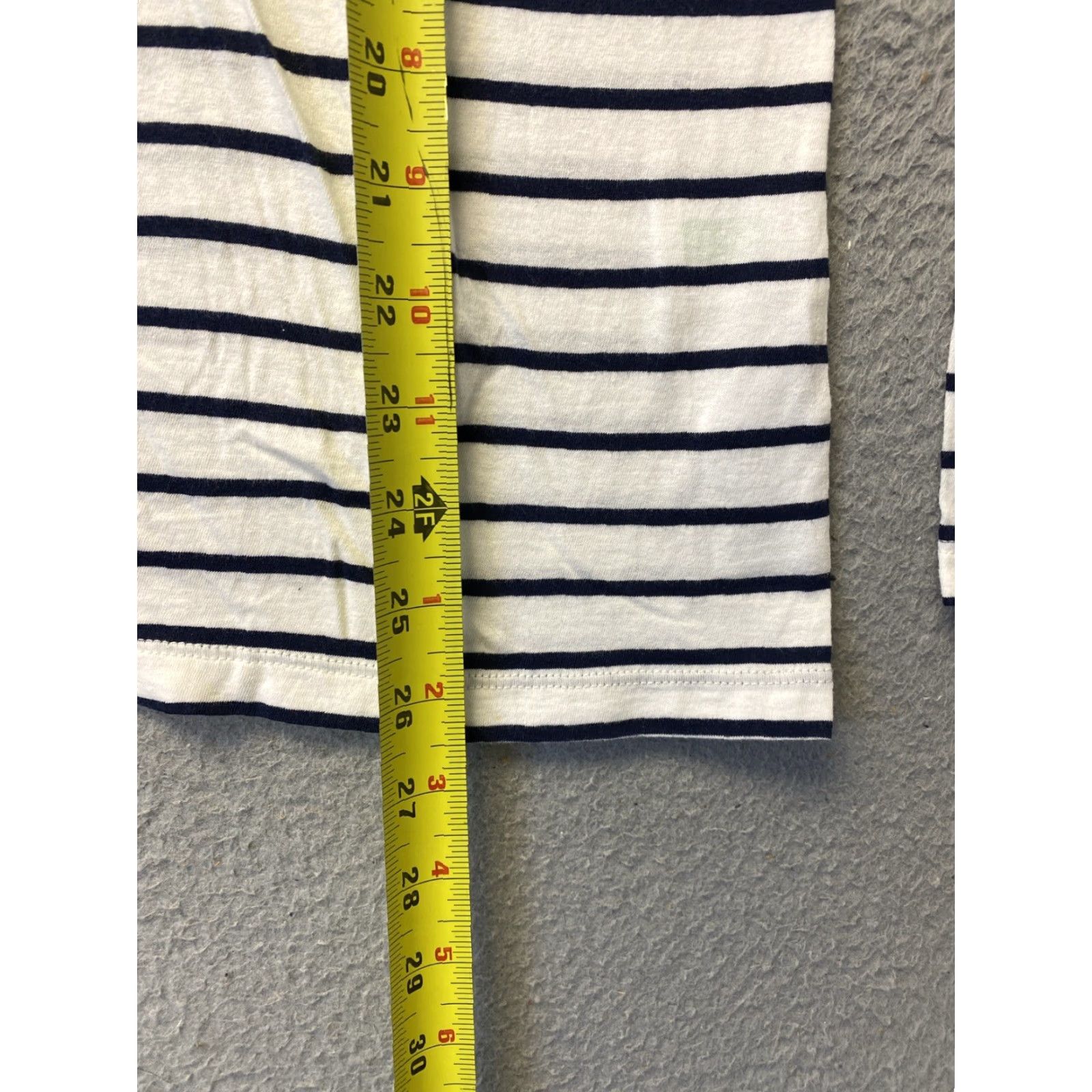 Vintage VINTAGE J Crew Women's Shirt Long Sleeve Turtleneck Knit Cotton Size M Beige Black Stripes Size M / US 6-8 / IT 42-44 - 5 Thumbnail
