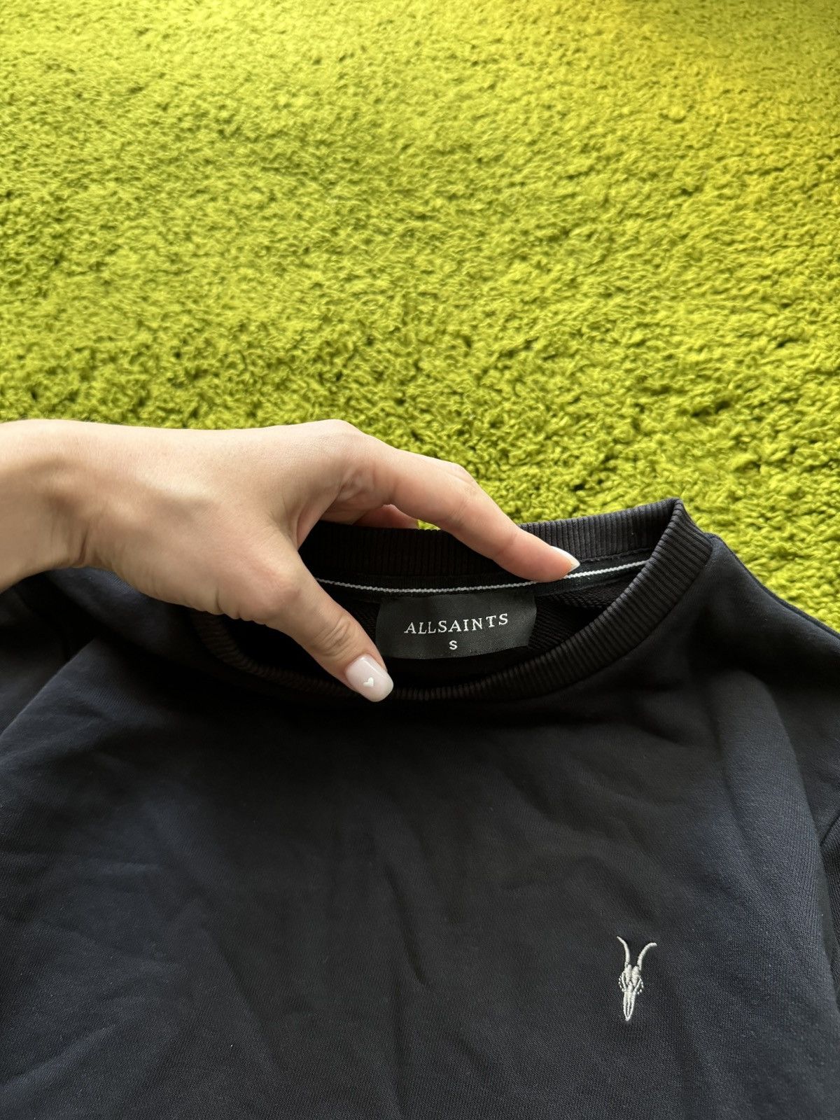 Allsaints × Designer AllSaints avant garde black sweatshirt Size US S / EU 44-46 / 1 - 3 Thumbnail