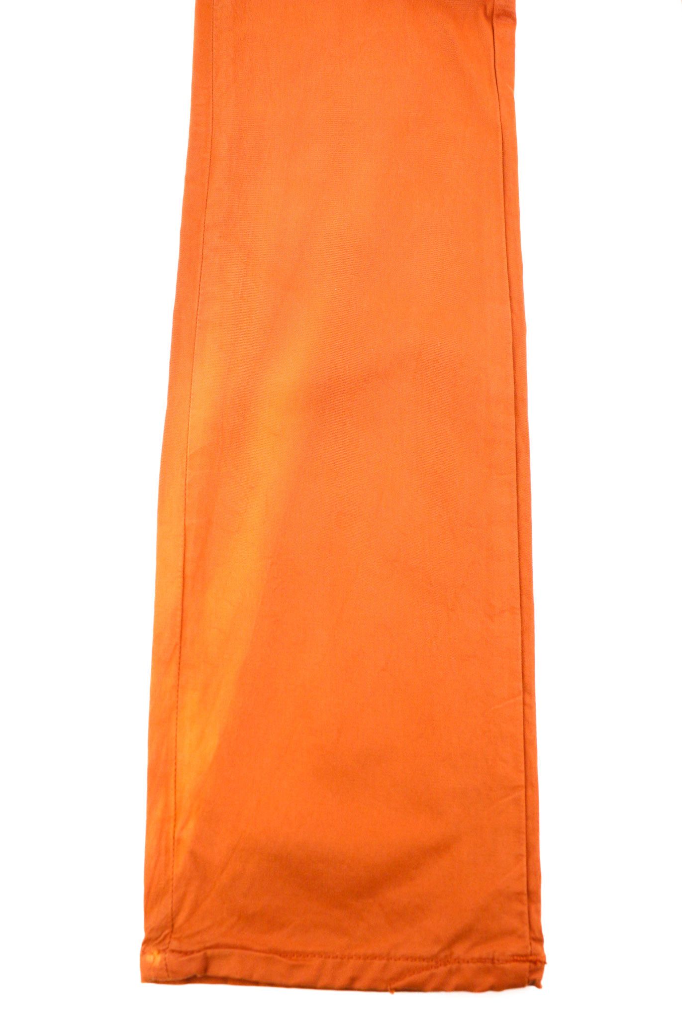 Nudie Jeans KHAKI SLIM W29/L32 Organic Warm Orange Zip Chino 82559 Size US 29 - 8 Thumbnail