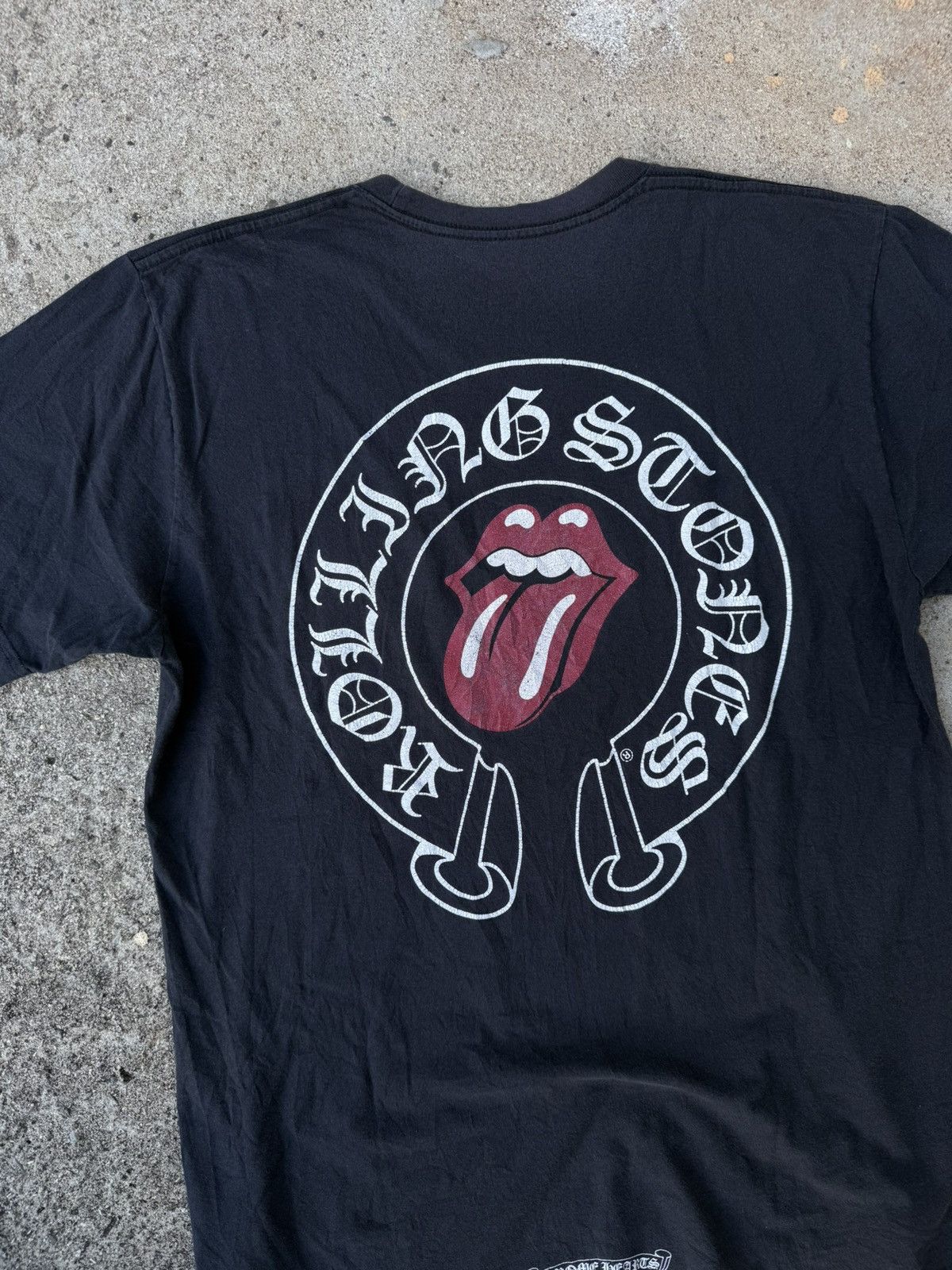 Chrome Hearts × The Rolling Stones Chrome Hearts x The Rolling Stones Faded Black T-Shirt Size US L / EU 52-54 / 3 - 2 Thumbnail