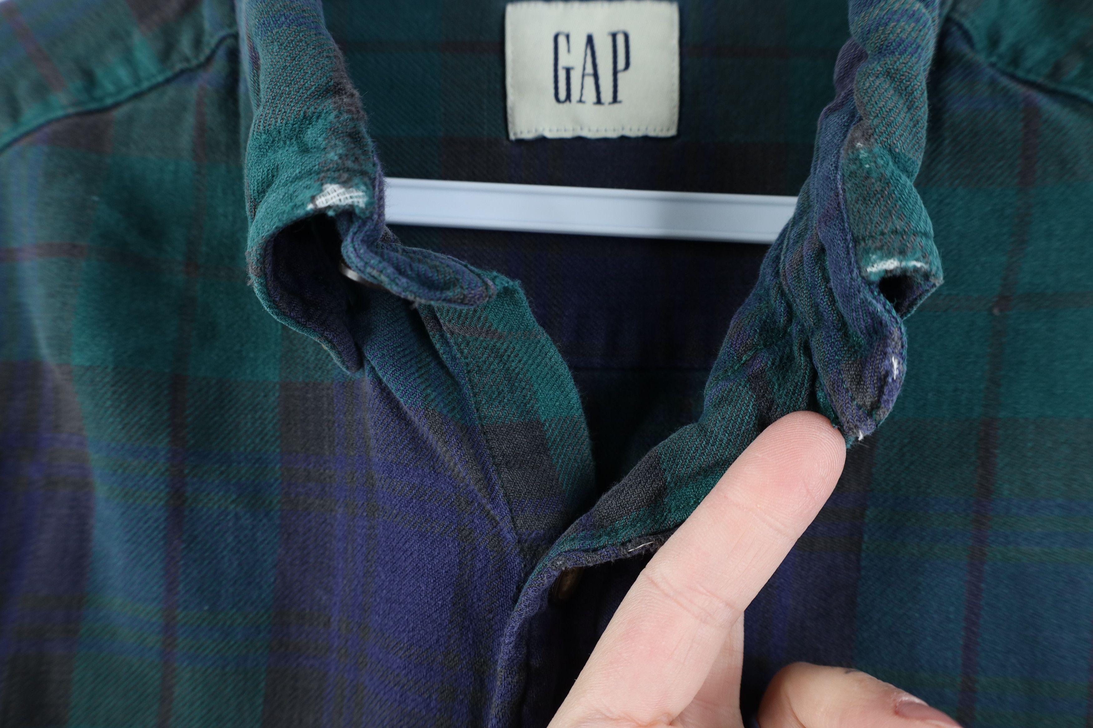 Gap Vintage 90s Gap Flannel Collared Button Down Shirt Plaid Size US M / EU 48-50 / 2 - 11 Thumbnail