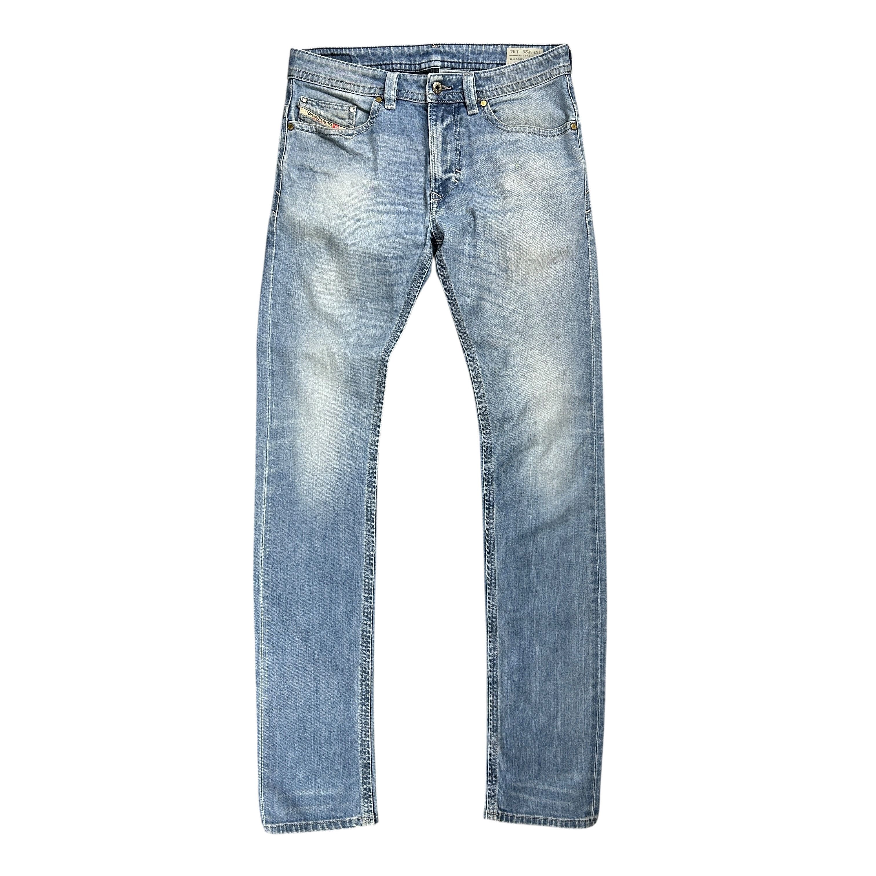 Diesel Diesel Thavar Slim Skinny Stretch Blue Denim Jeans W29L32 Size US 29 - 1 Thumbnail