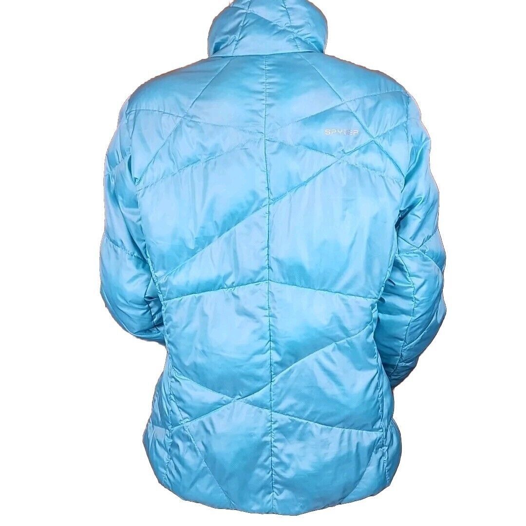 Spyder Spyder ThermaWeb Jacket Womens Large Aqua Puffer Performance Size L / US 10 / IT 46 - 2 Thumbnail