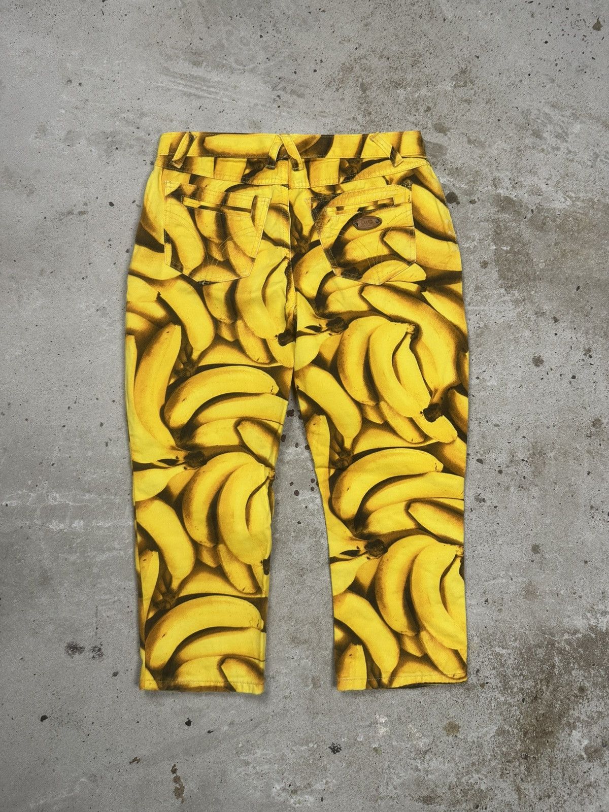 Dolce & Gabbana 2003 Dolce & Gabbana Banana Print 3/4 Capri Pants Size 27" / US 4 / IT 40 - 2 Thumbnail