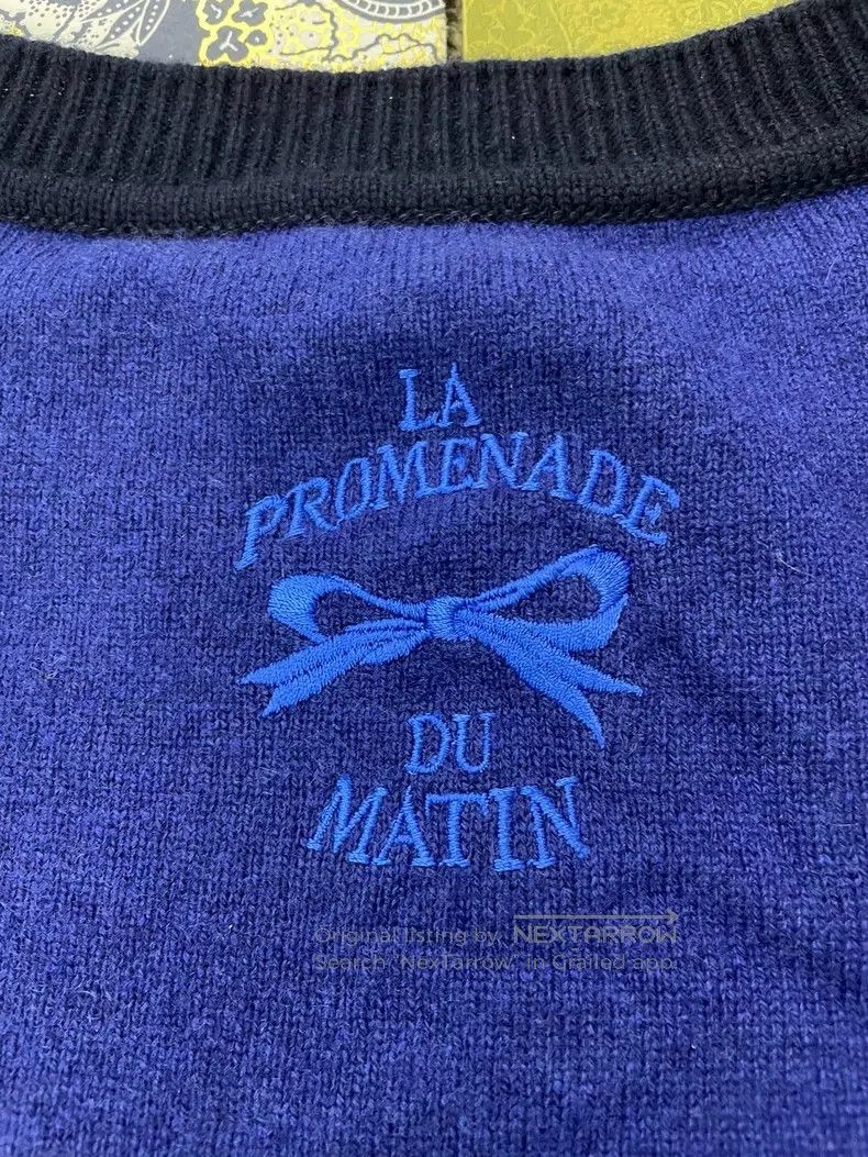 Hermes Hermes Blue and Black Blended Cashmere Knit Sweater Size XS / US 0-2 / IT 36-38 - 4 Thumbnail