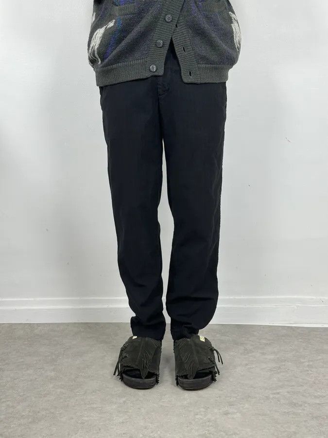 Prada AW2007 Prada Black Striped Cozy Pants Size US 34 / EU 50 - 2 Thumbnail