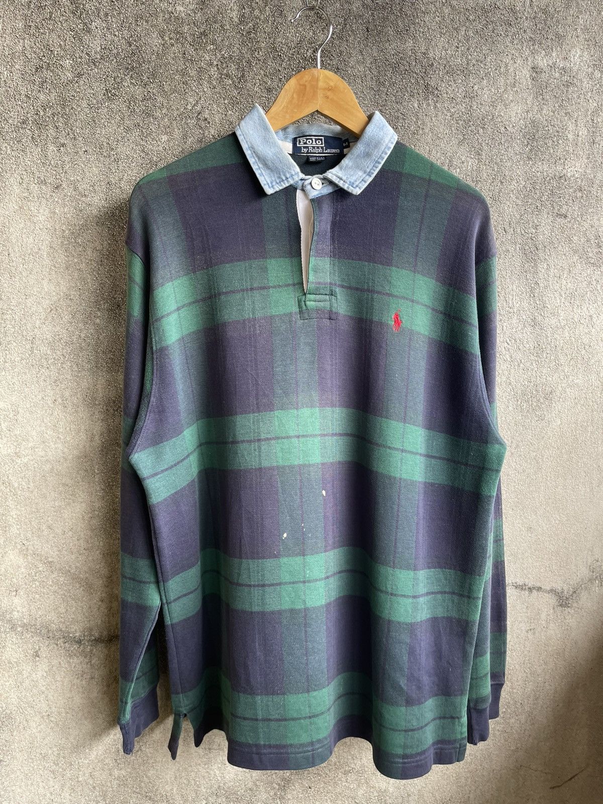 Polo Ralph Lauren Vintage’90s🔥POLO RALPH LAUREN🔥Polo Rugby Faded Longsleeve Size US L / EU 52-54 / 3 - 1 Thumbnail