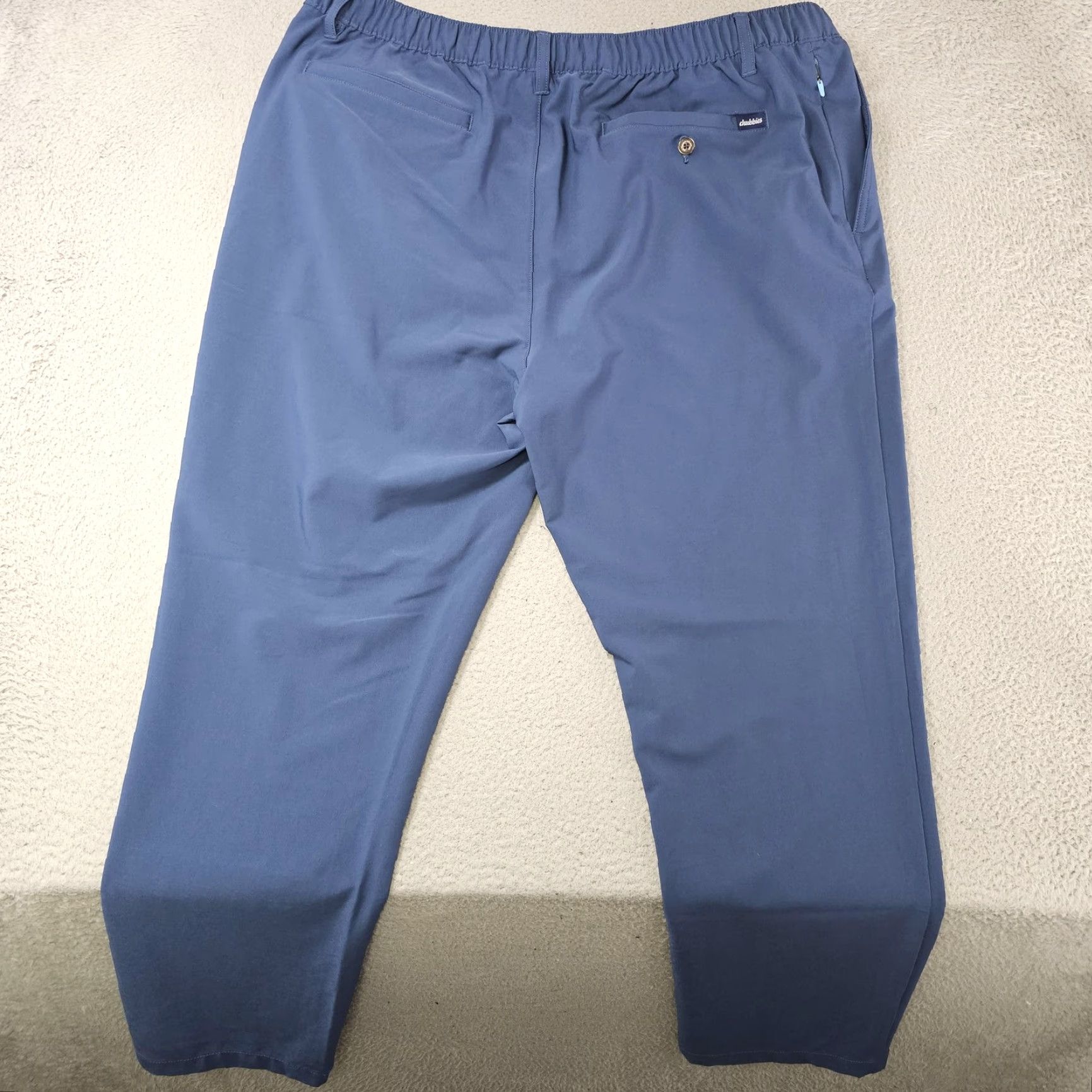 Chubbies Chubbies Pants Mens 2XL Blue Stretch Chino Elastic Drawstring Waist Casual Size US 39 - 7 Thumbnail