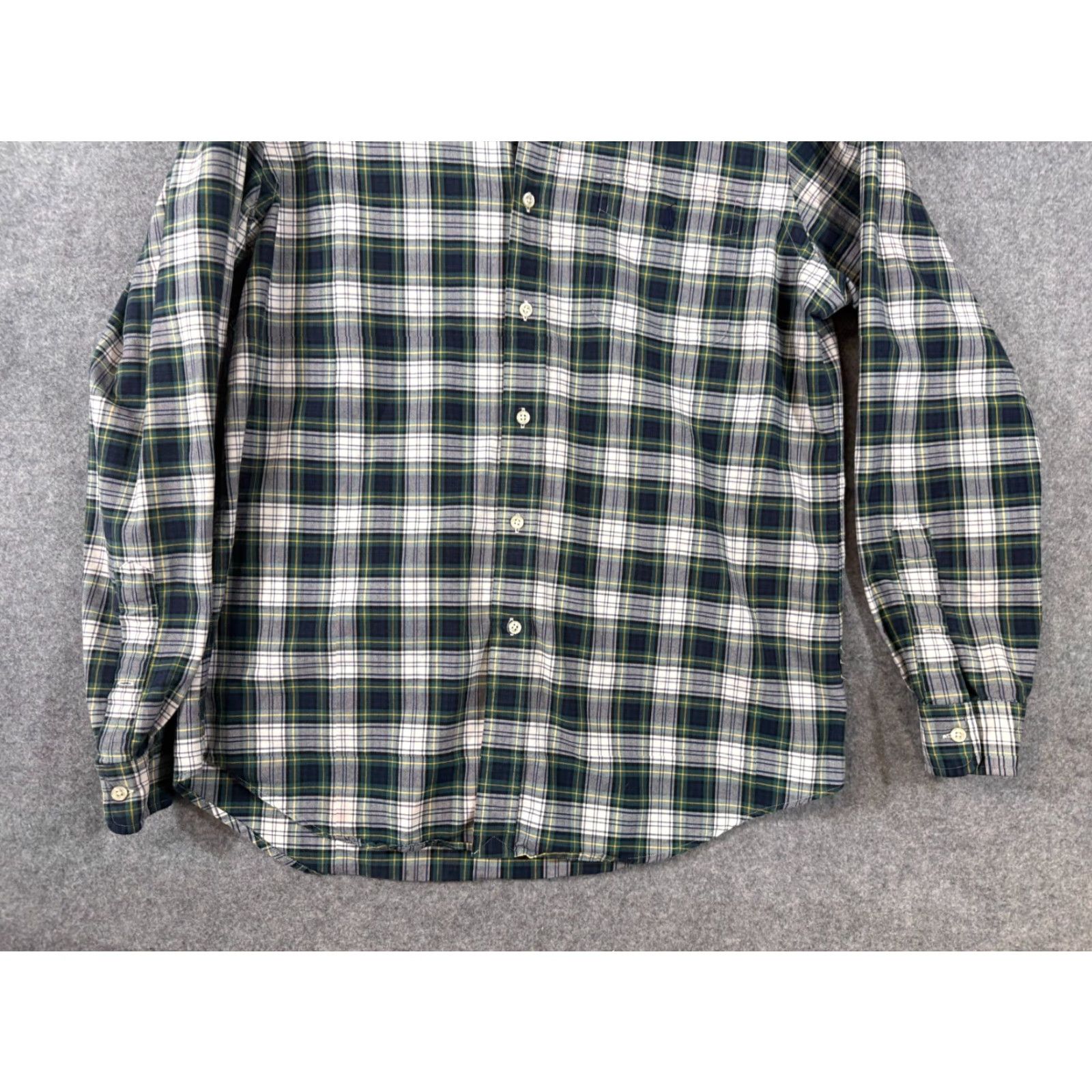 Polo Ralph Lauren Polo Ralph Lauren Shirt Mens L Green White Plaid Button Down Long Sleeve Size US L / EU 52-54 / 3 - 4 Thumbnail
