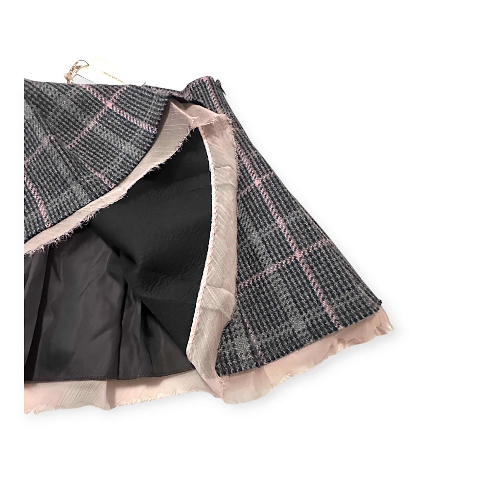 LoveShackFancy Loveshackfancy Rooney Pleated Wool Miniskirt, Plaid, Size 10 Size 32" / US 10 / IT 46 - 9 Thumbnail