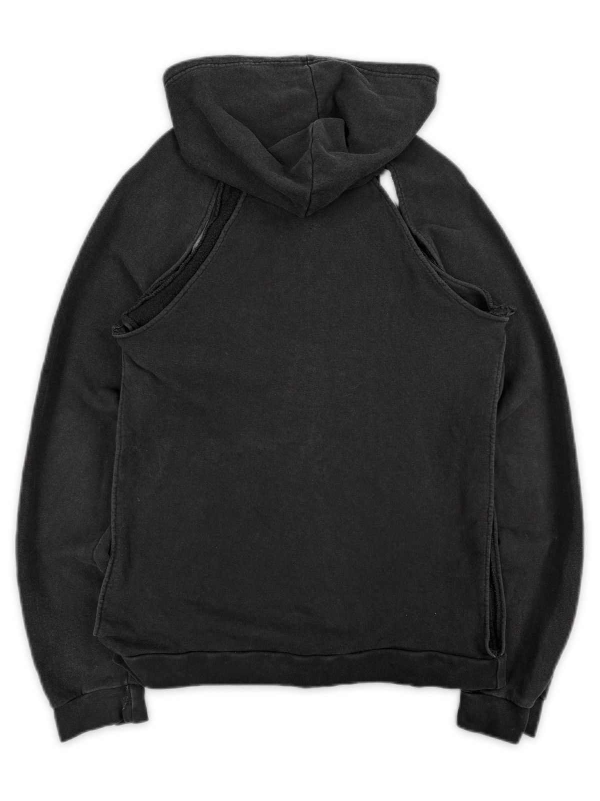 Raf Simons SS03 Raf Simons ‘New Kids Inc.’ Cut Out Slate Grey Hoodie Size US S / EU 44-46 / 1 - 4 Thumbnail