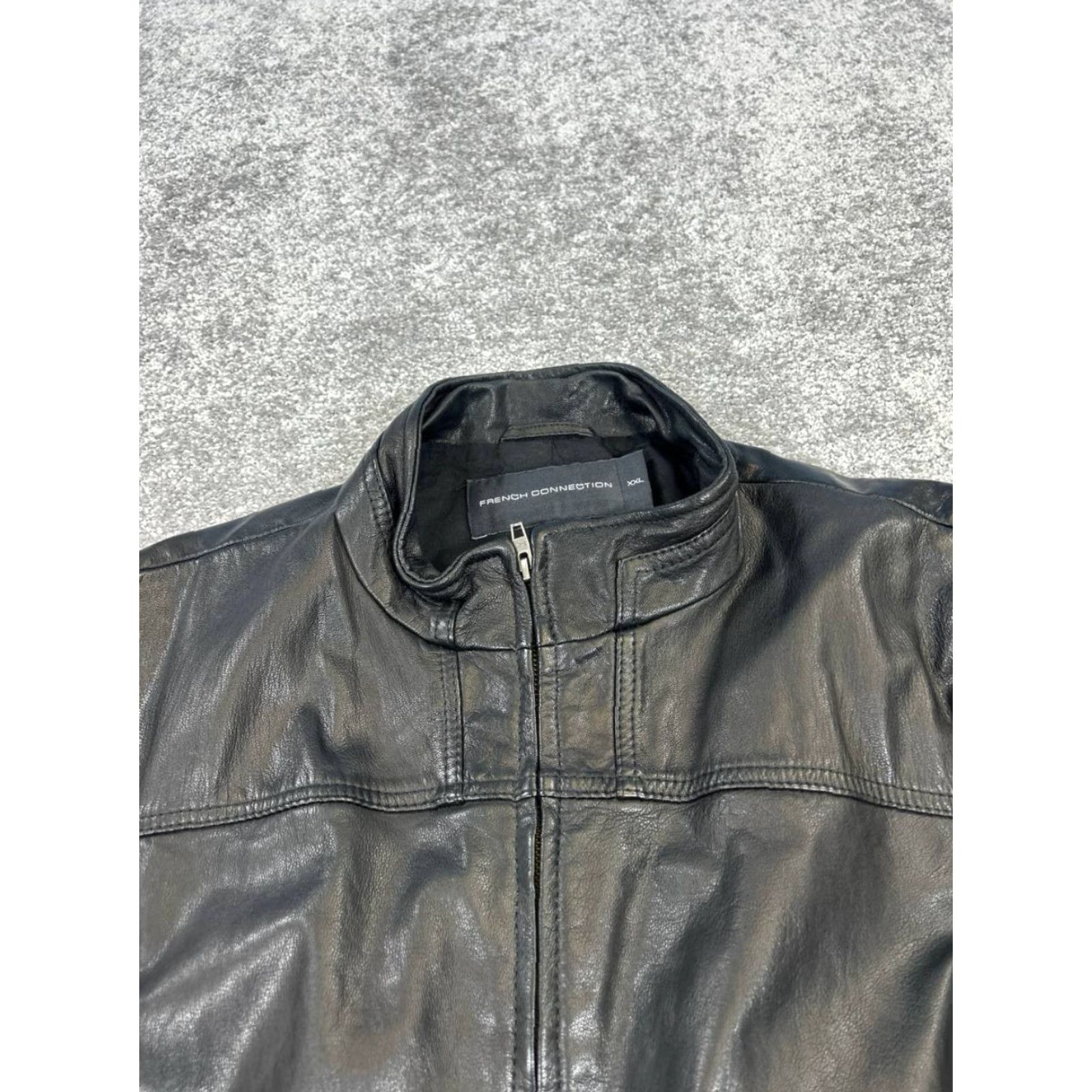 French Connection French Connection Jacket Mens Xxl Black Leather Full Zip Size US XXL / EU 58 / 5 - 2 Thumbnail