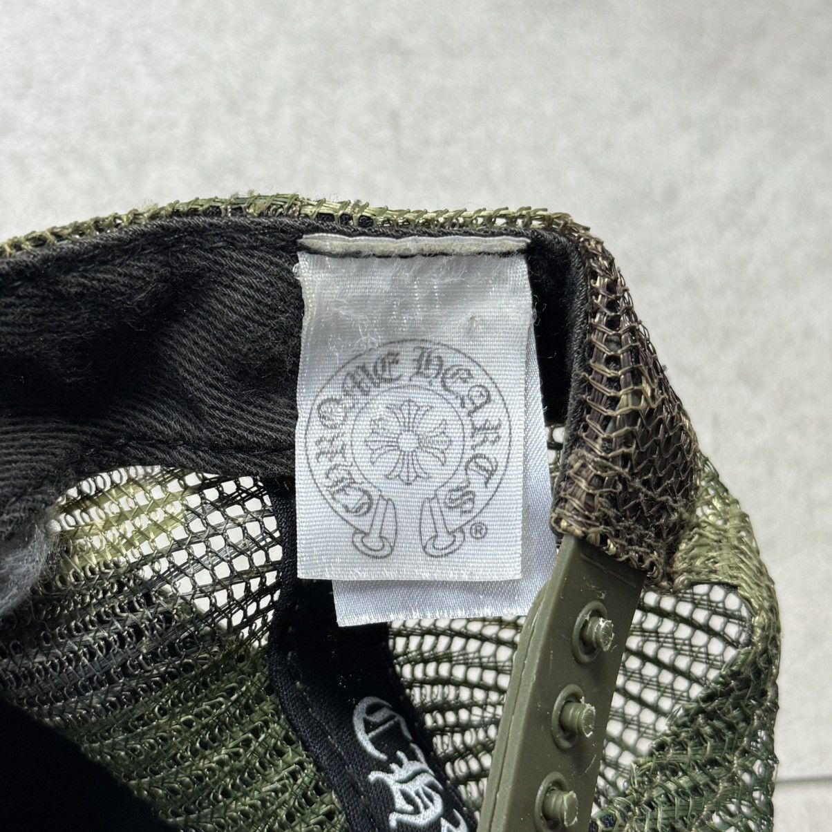 CHROME HEARTS CAMO FUCK TRUCKER HAT