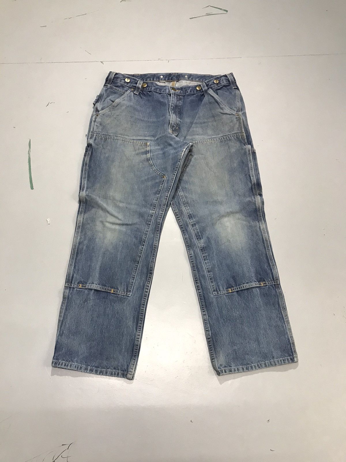 Carhartt Vintage Carhartt double knee workwear denim Size US 34 / EU 50 - 1 Thumbnail