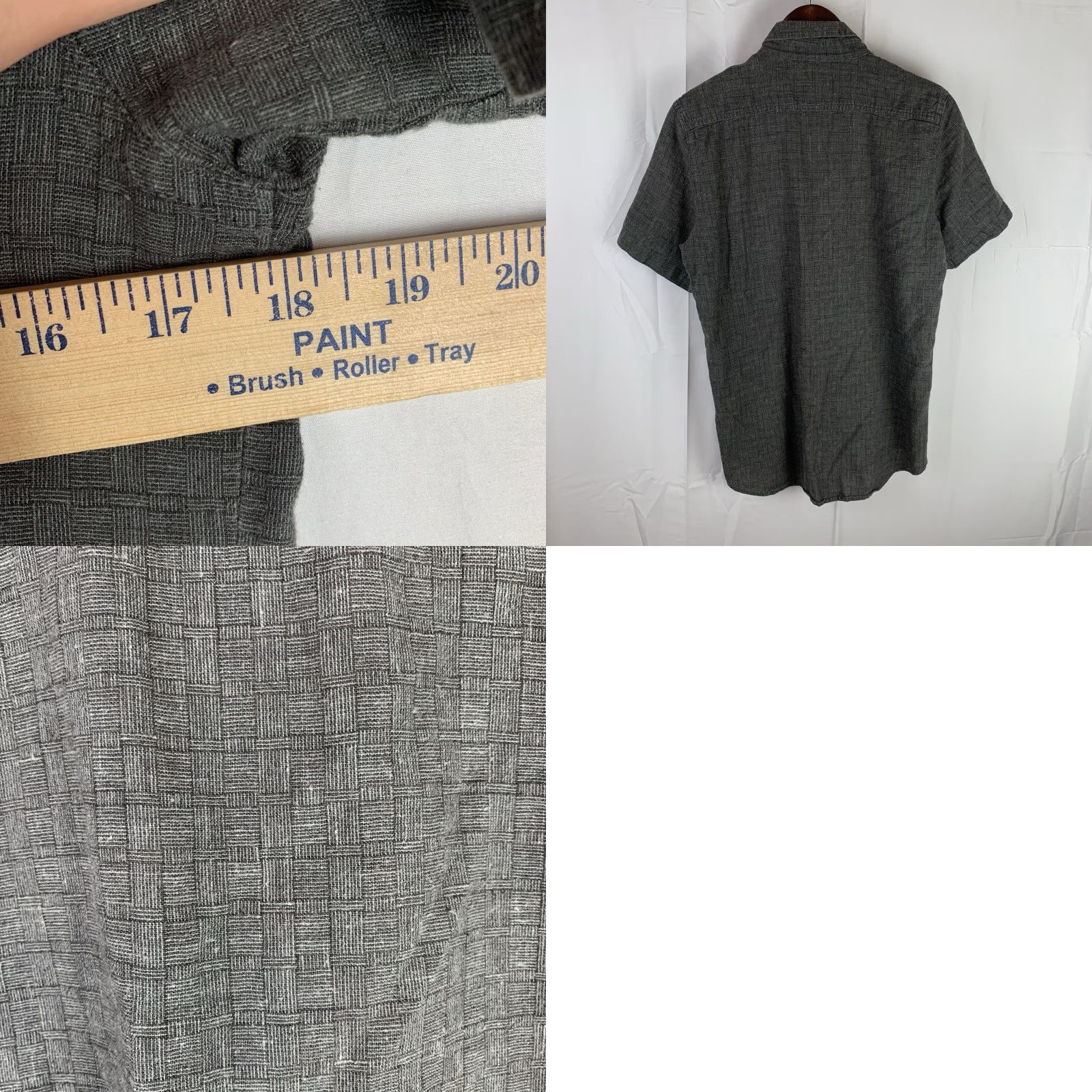 Vintage VINTAGE Coalatree Organics Shirt Mens Size Small Dark Gray Button Down Hemp Cotton flaw Size US S / EU 44-46 / 1 - 9 Thumbnail