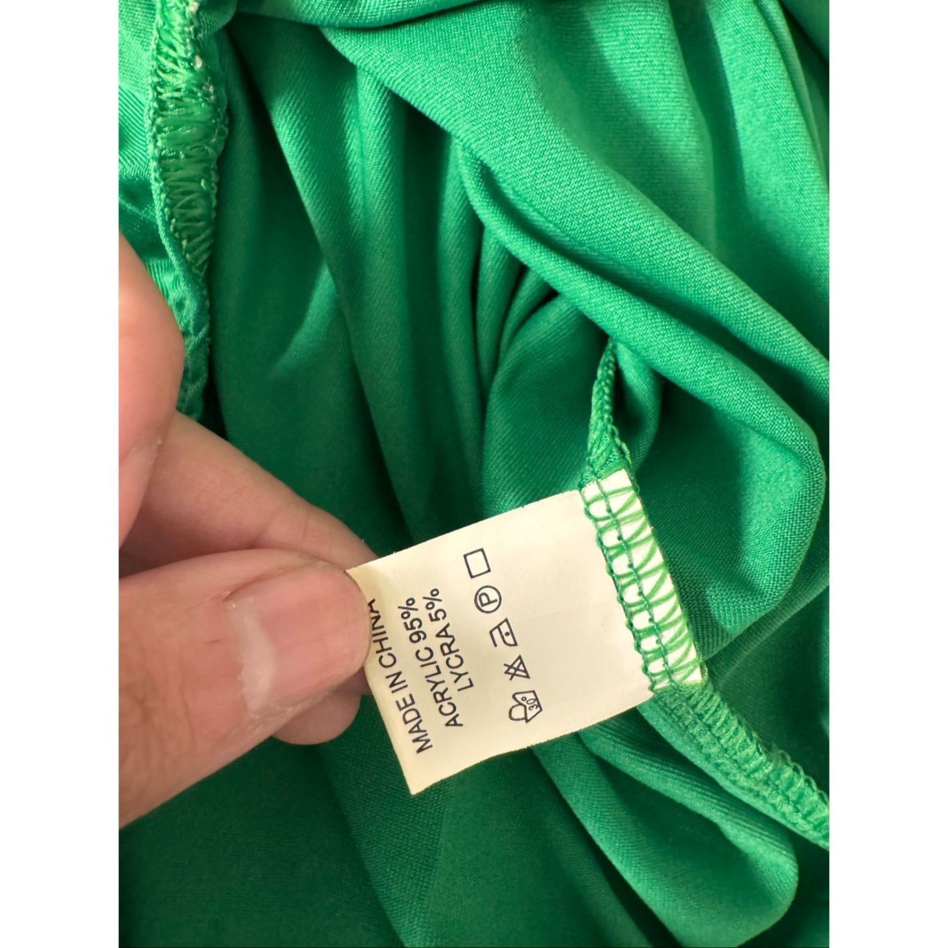 Other Prima Emerald Green High Neck Long Sleeve Bodysuit – Size XS Size XS / US 0-2 / IT 36-38 - 2 Thumbnail
