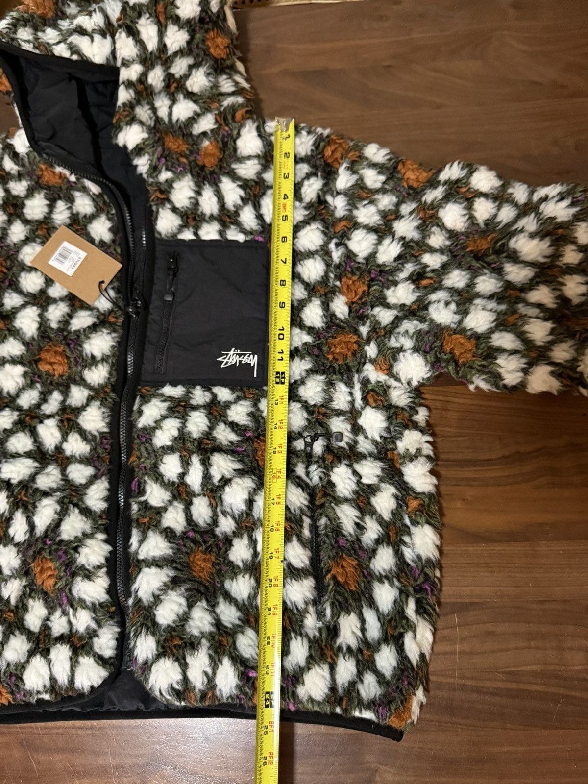 Stussy Stussy Pattern Sherpa Jacket Men’s Size Large Natural new Size US L / EU 52-54 / 3 - 7 Thumbnail
