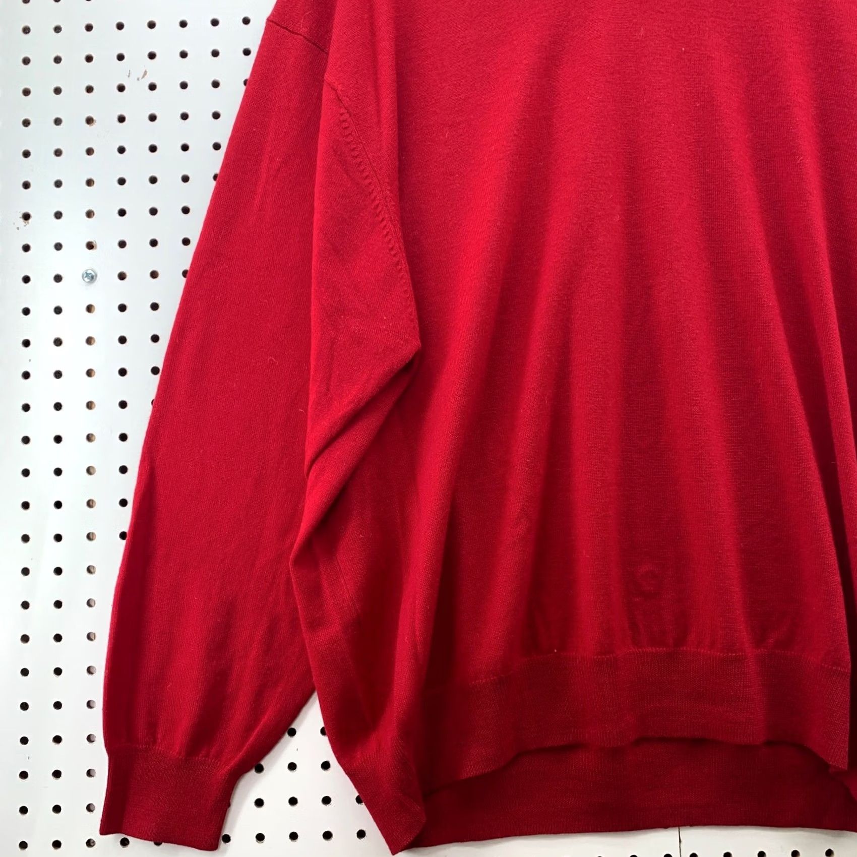 Jos. A. Bank VINTAGE Jos A Bank 100% Merino Wool Sweater Red Mens 2XL Italian V Neck Pullover Knit Holiday Decade 90s Mens Size US XXL / EU 58 / 5 - 5 Thumbnail
