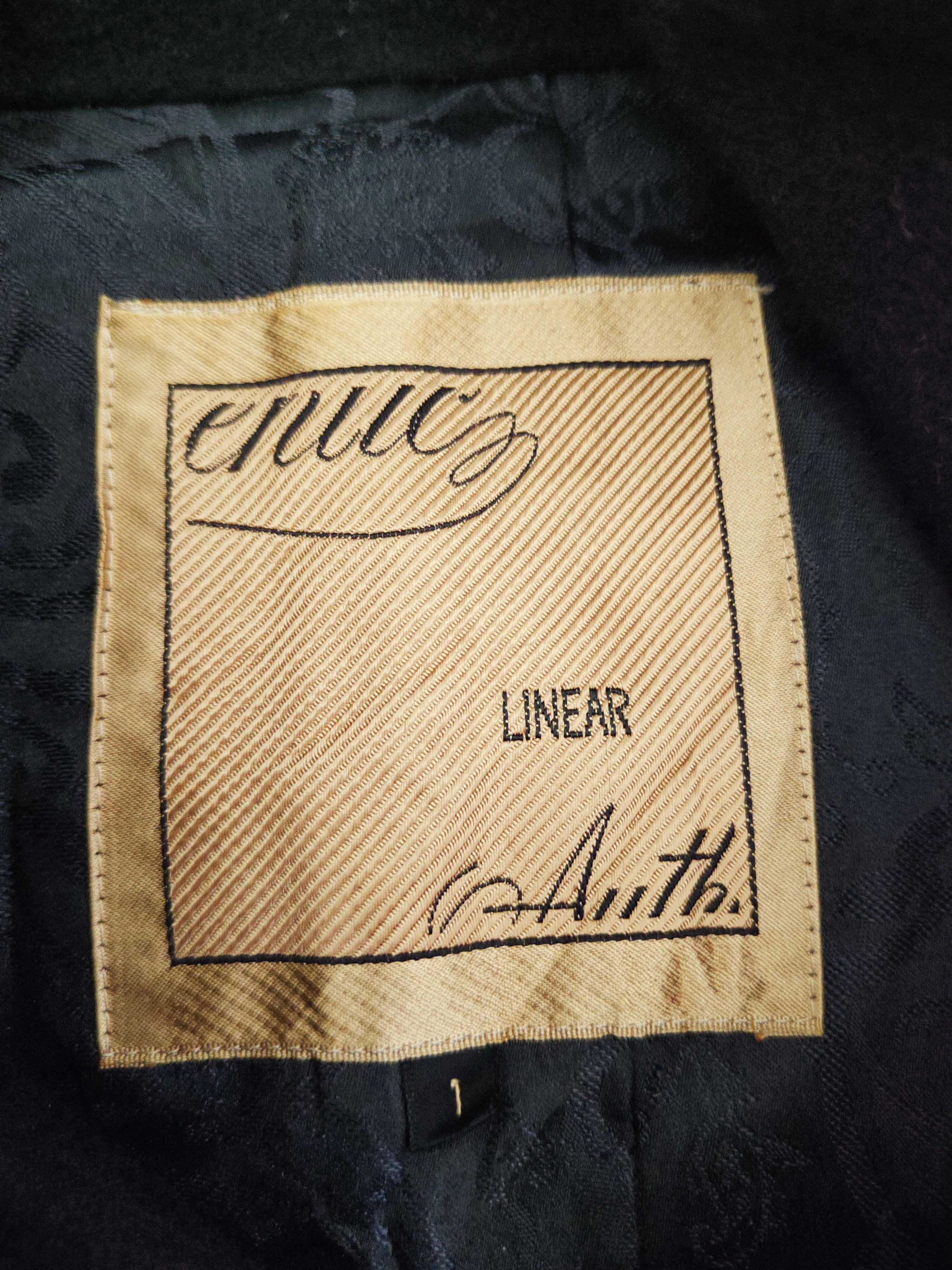 Vintage 💥 LUXURY DESIGN FASHION BY Linear Black Jackets Size L / US 10 / IT 46 - 11 Thumbnail