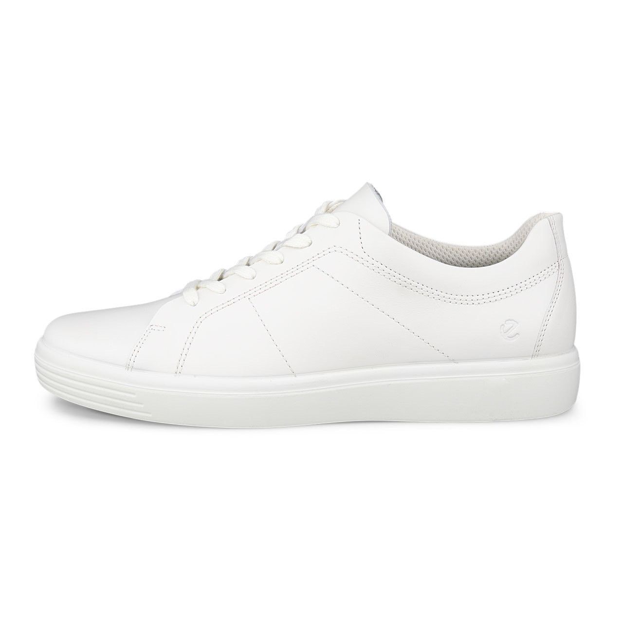 Ecco ECCO MEN'S 48 CLASSIC SNEAKER TRIPLE WHITE CASUAL STYLE Size US 14 / EU 47 - 3 Thumbnail