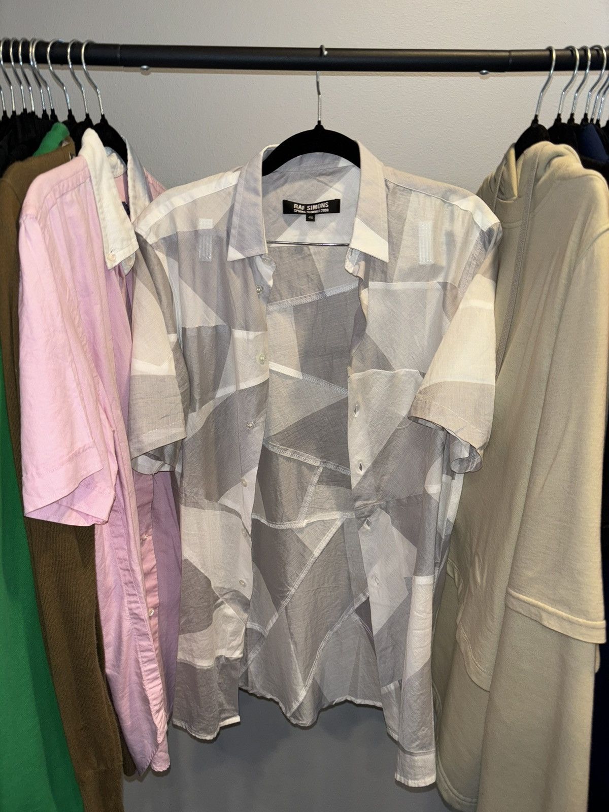 Raf Simons Raf Simons Semi Sheer Geometric Button Up Size US S / EU 44-46 / 1 - 5 Thumbnail