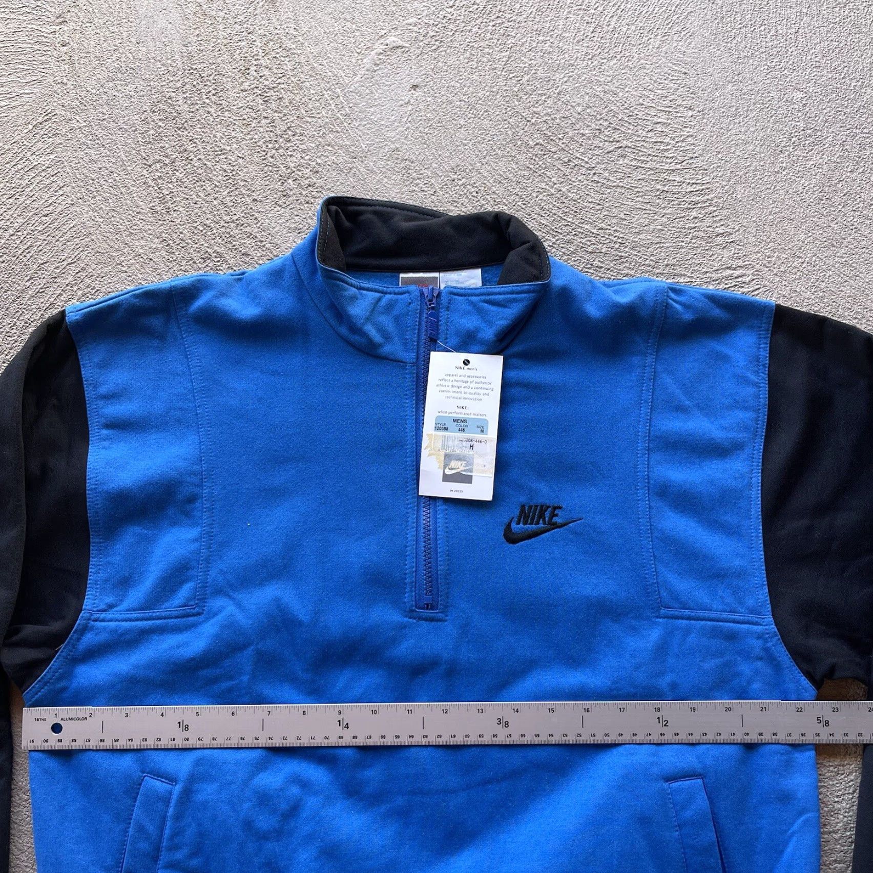 Nike Vintage Nike Sweatshirt Mens Medium Blue 1/4 Zip Stretch Swoosh 90s Sweater Size US M / EU 48-50 / 2 - 7 Thumbnail