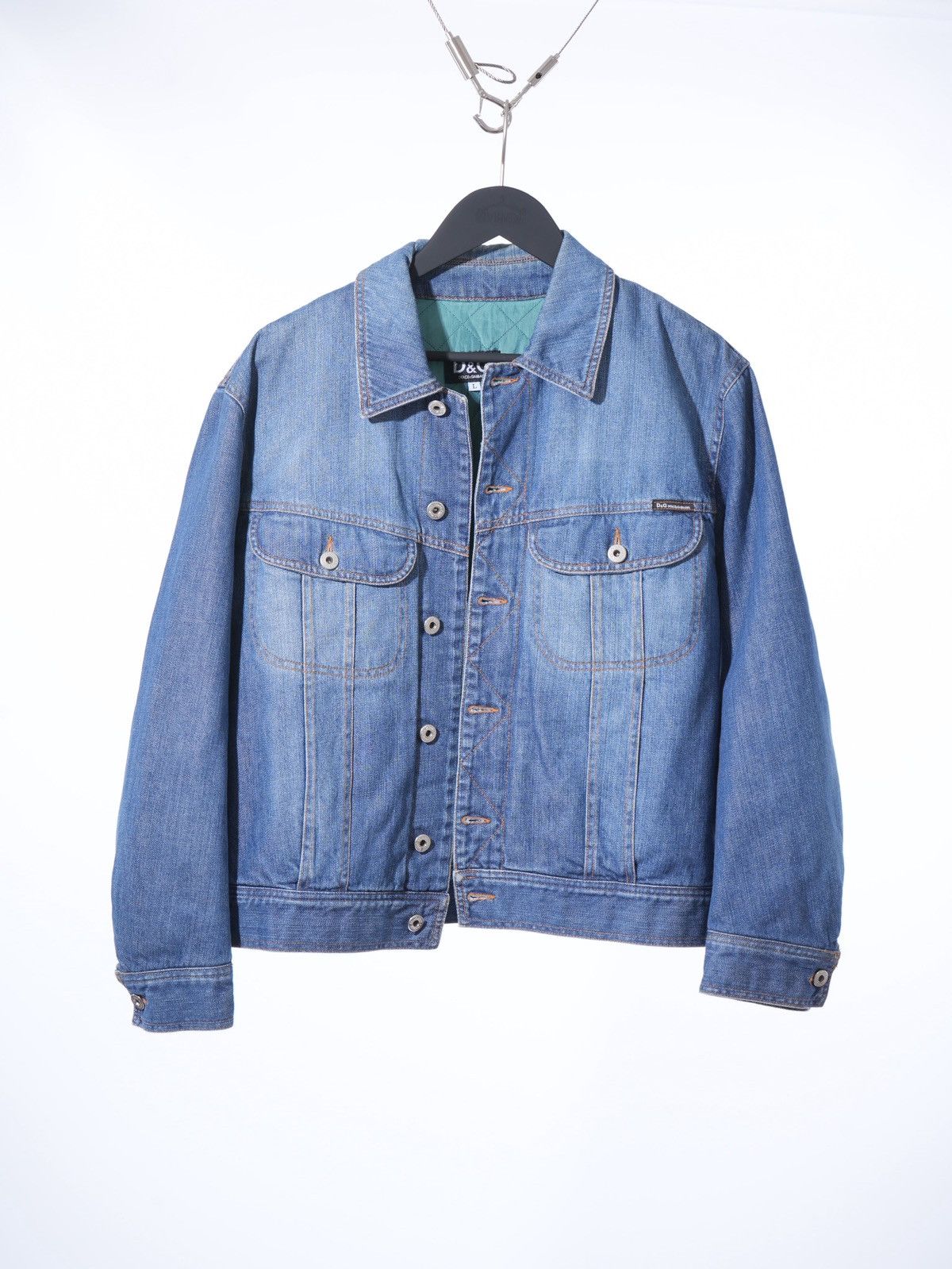 Dolce & Gabbana DG Dolce & Gabbana 2000s Paded Denim Jacket Size US M / EU 48-50 / 2 - 1 Thumbnail