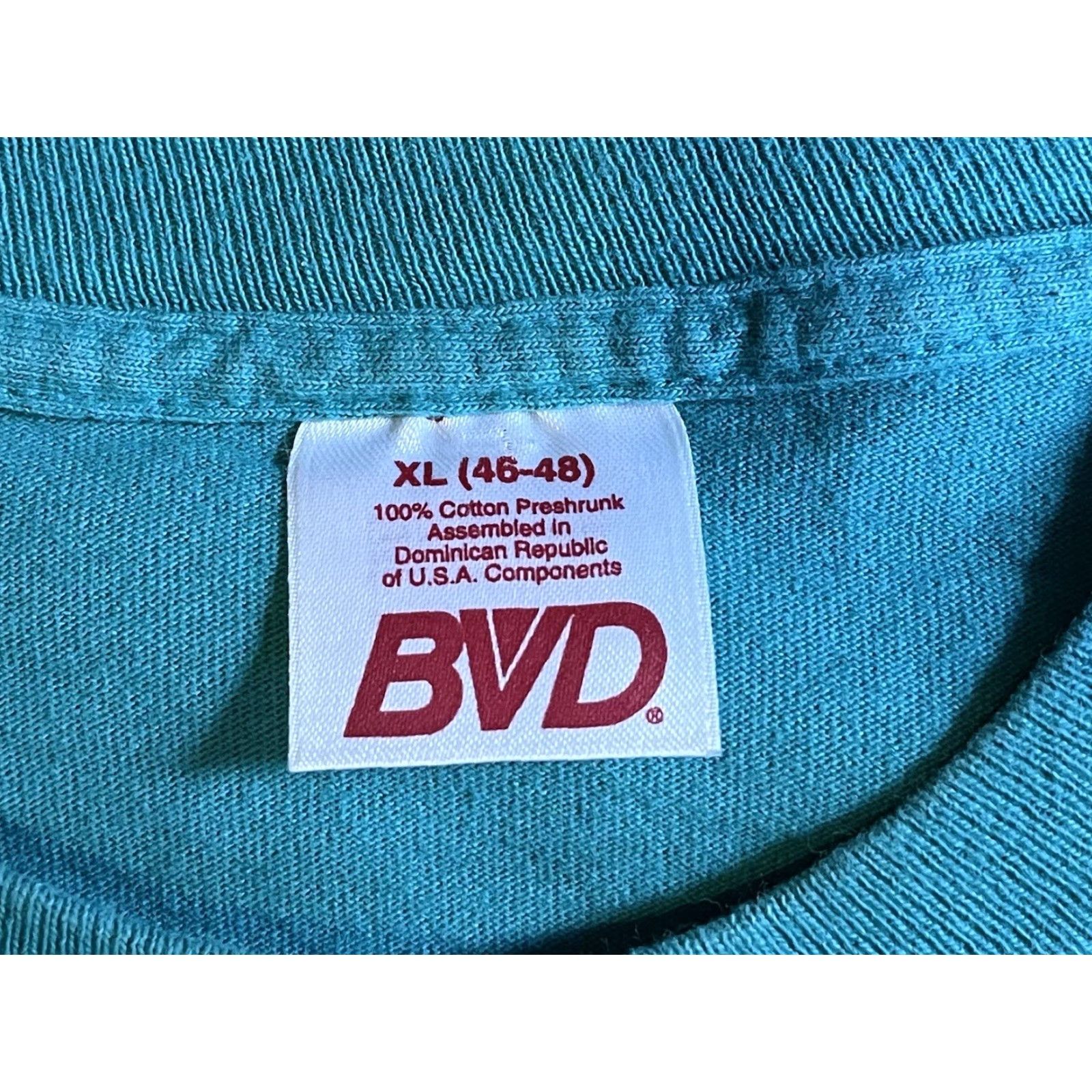 Vintage VINTAGE BVD Shirt Men’s XL Blue 90s Jersey Crew Neck Short Sleeve Pockets Retro Size US XL / EU 56 / 4 - 4 Thumbnail