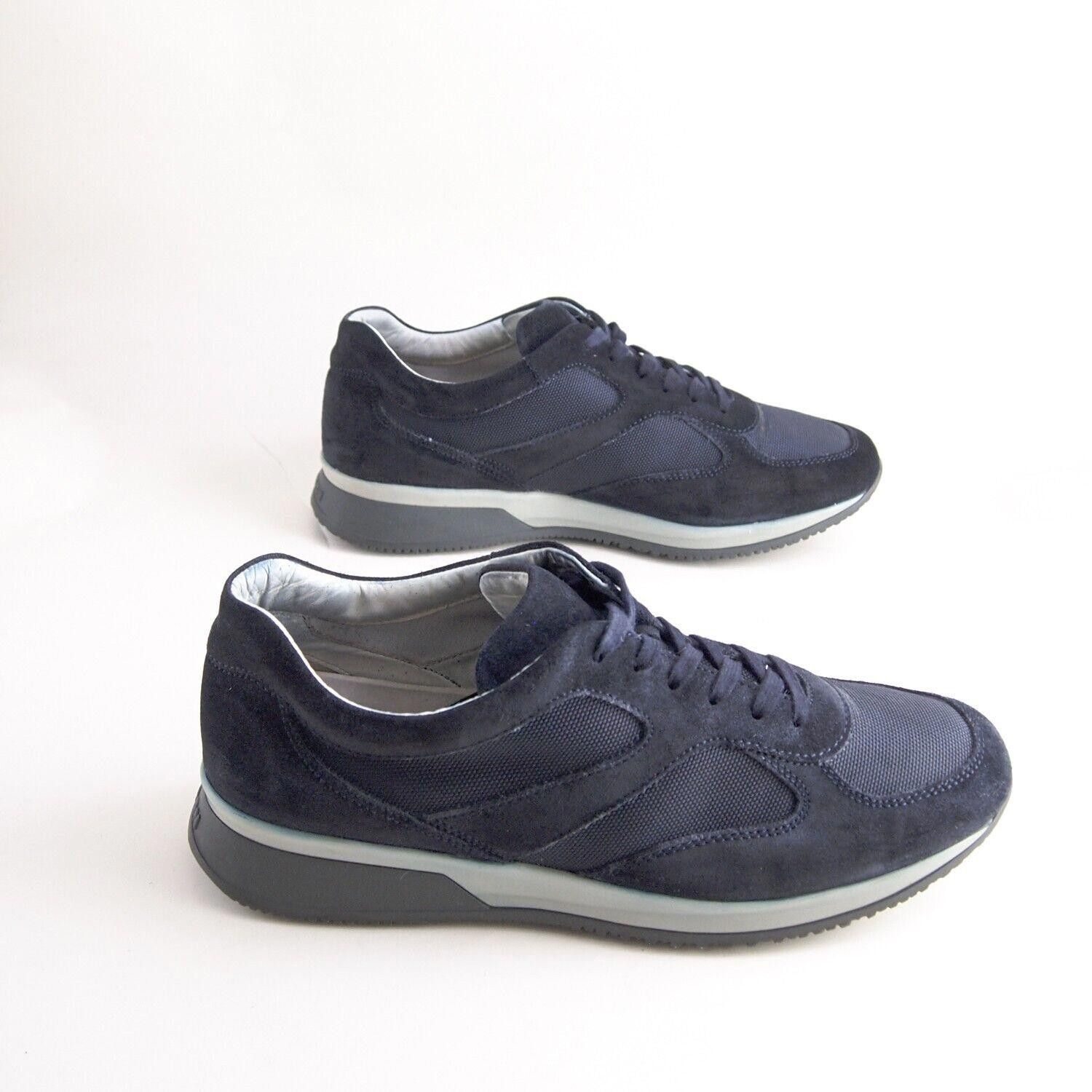 Hogan Hogan Sneakers Blue Canvas Suede Mens US 10 EU 43 Size US 10 / EU 43 - 4 Thumbnail