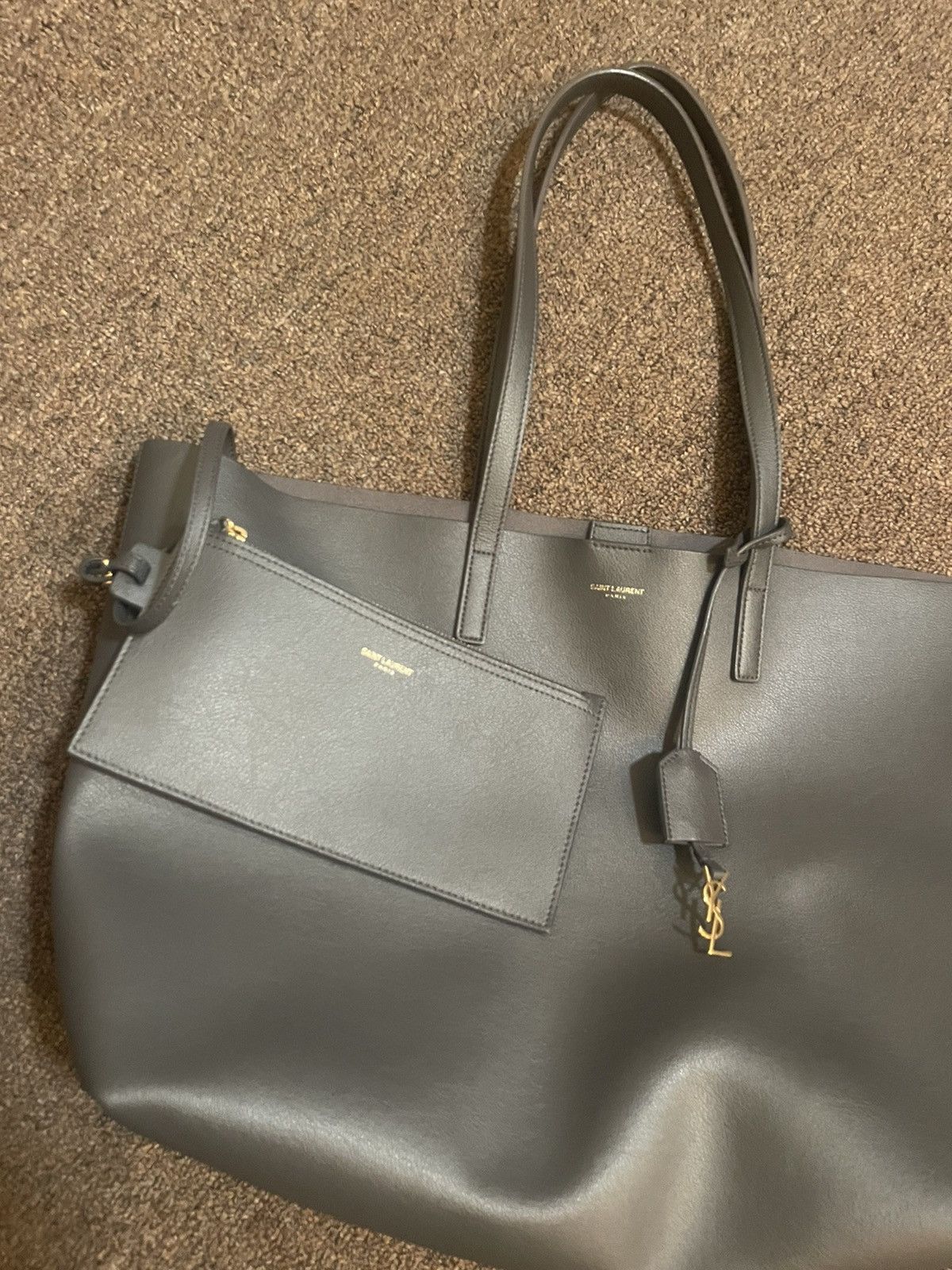 Yves Saint Laurent YSL Leather Tote Bag Size ONE SIZE - 7 Thumbnail