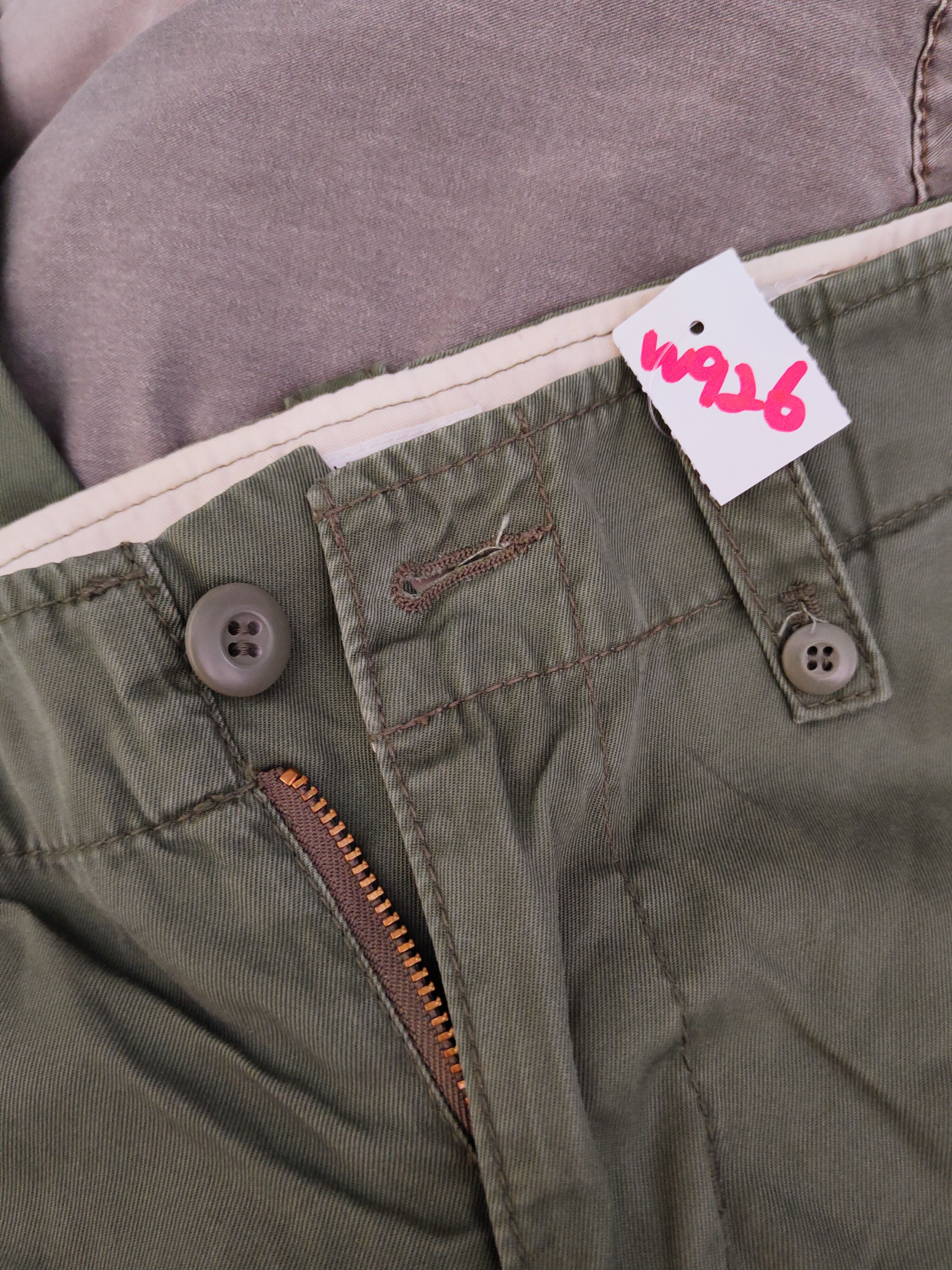 Japanese Brand Natural Beauty Basic Green Multipocket Cargo Pants #W926 Size US 29 - 14 Thumbnail