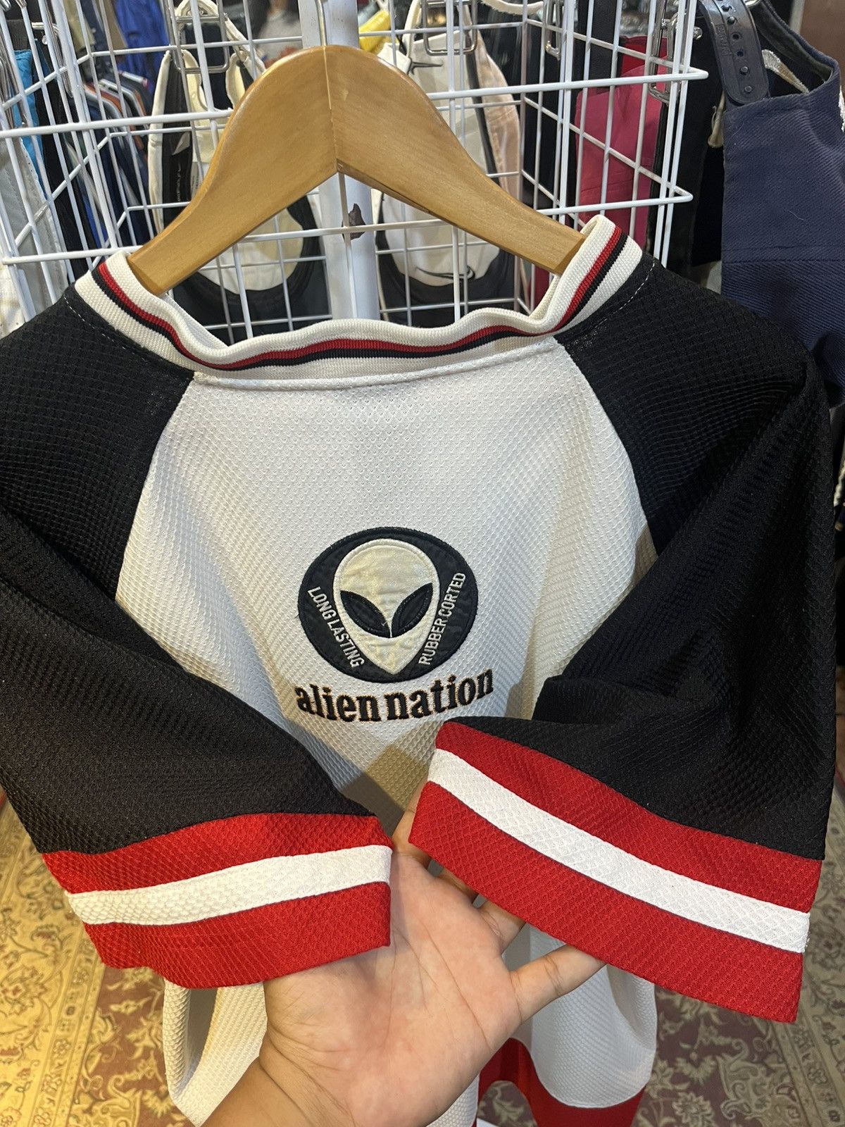 Other Vintage 90s Alien Nation Jersy Tee Size US XL / EU 56 / 4 - 4 Thumbnail