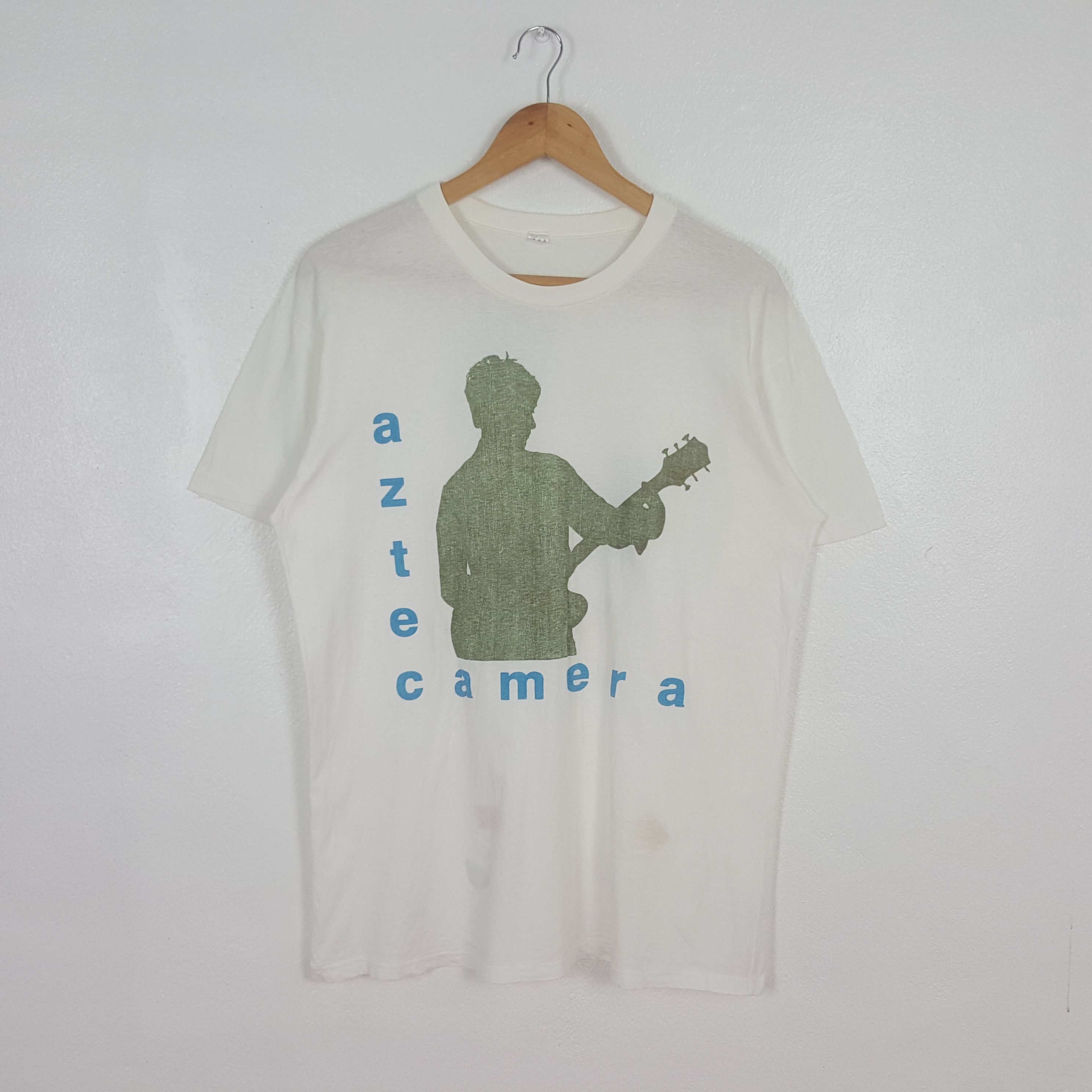 Vintage Vintage Aztec Camera Stray Tour 1990 Band Tshirt C319N20 Size US M / EU 48-50 / 2 - 1 Thumbnail