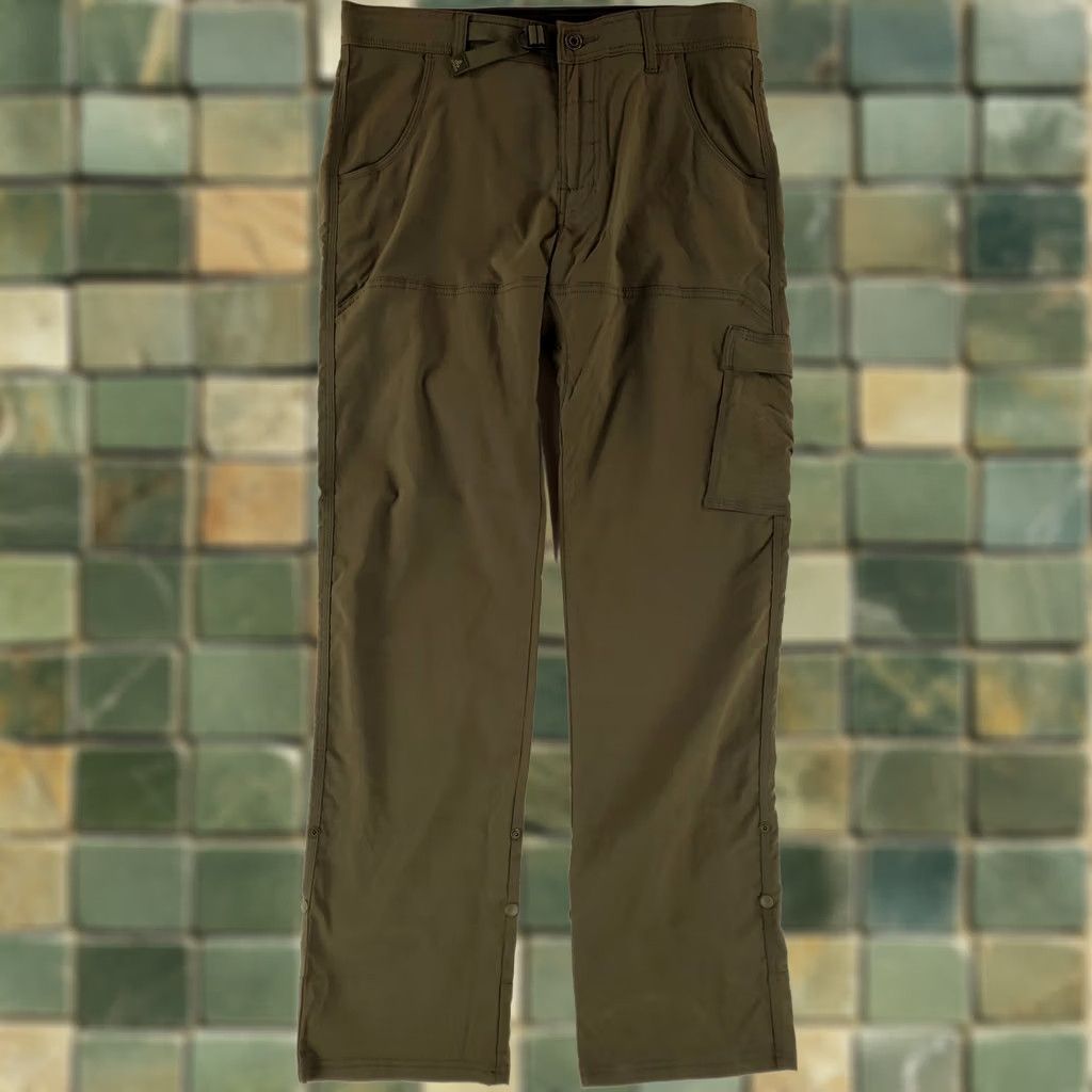 Prana Prana Zion Stretch Hiking Pants Green Mens 34 Regular 33 Inseam 33x34 34x33 Actual Size US 34 / EU 50 - 1 Thumbnail