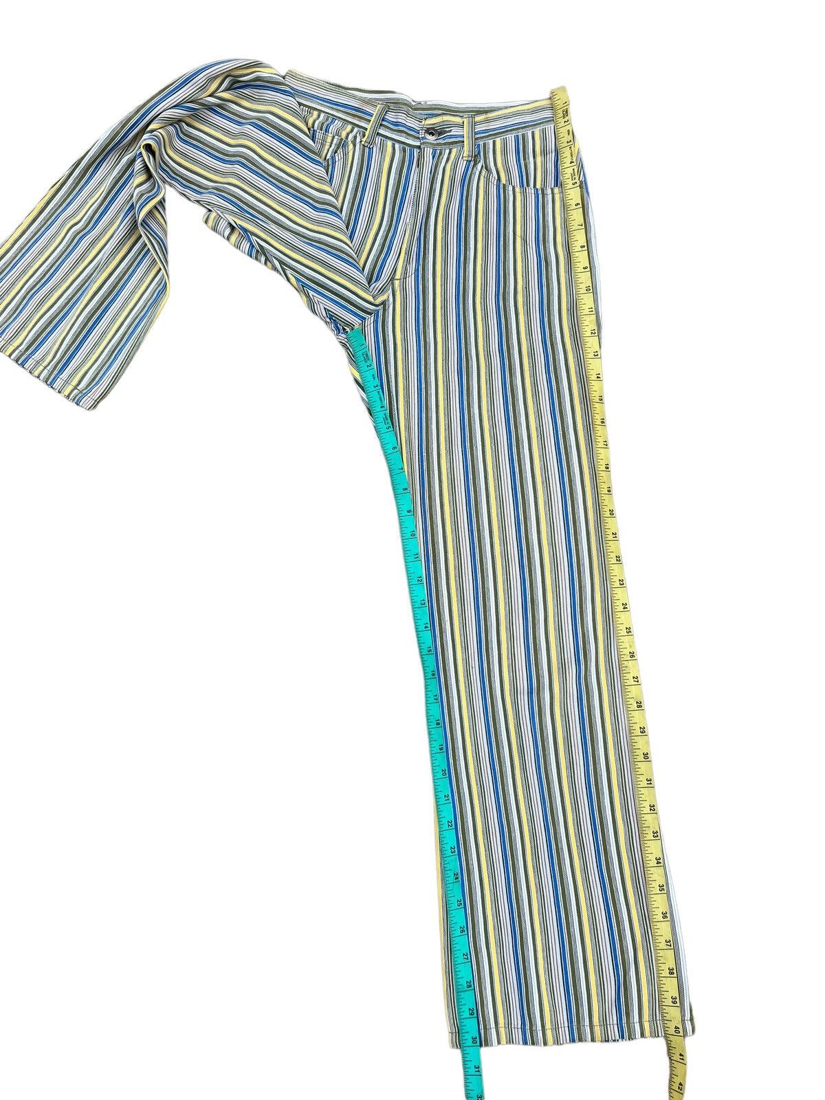 Nicole Club 90s Nicole Club Japan Psychedelic Striped Jeans Flare Pant Size US 28 / EU 44 - 5 Thumbnail