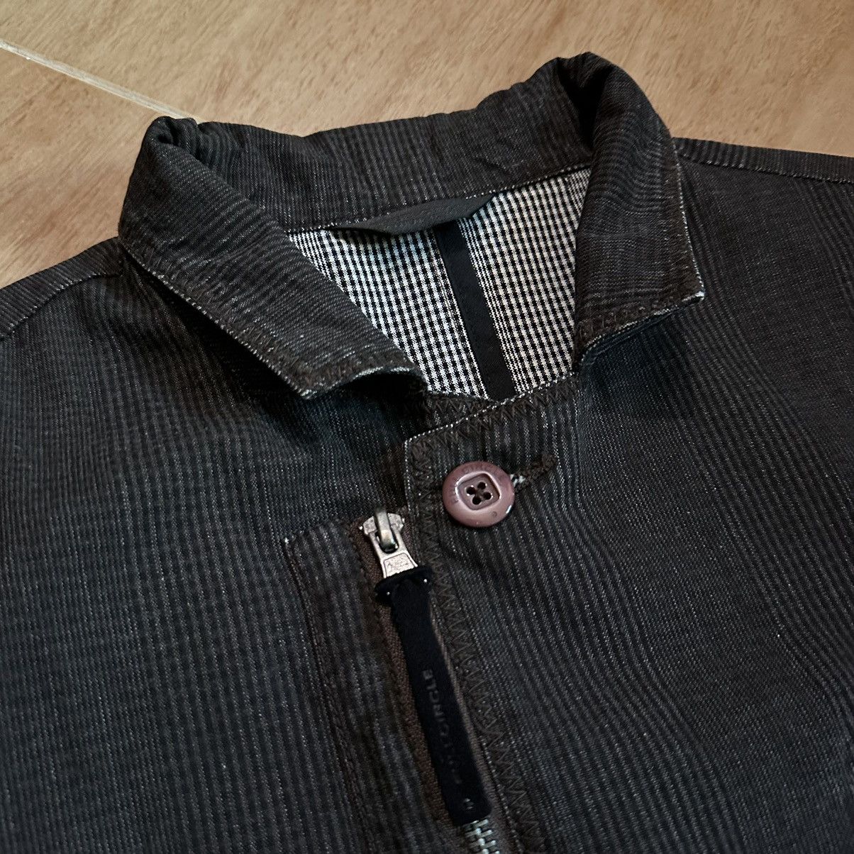 Designer × Full Circle × Japanese Brand Fullcircle Zip up/ button up blazer Size 42R - 4 Thumbnail