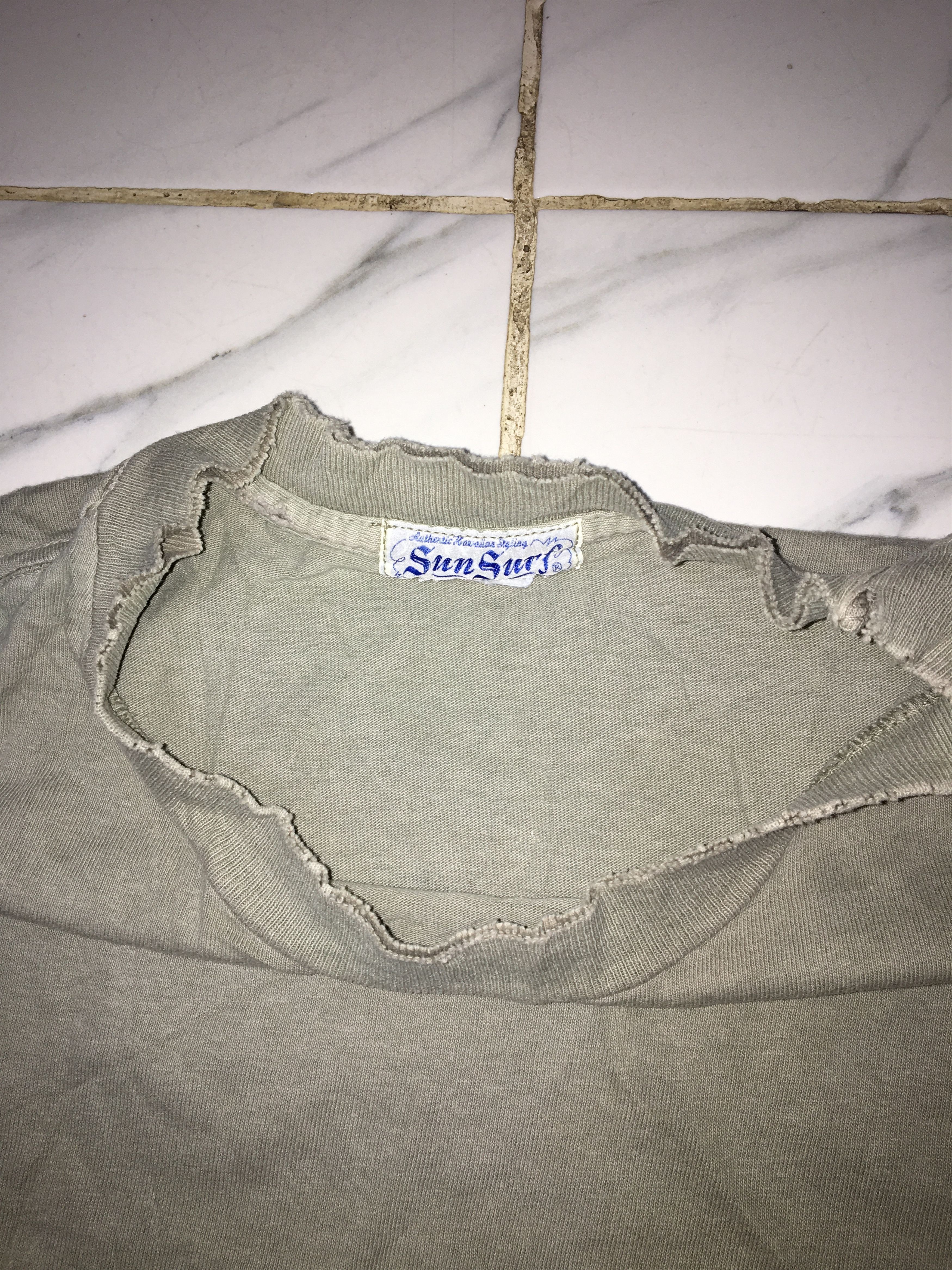 Sun Surf Vintage Sun Surf x Kara Shishi Botan Distressed Tee Shirt Size US L / EU 52-54 / 3 - 8 Thumbnail