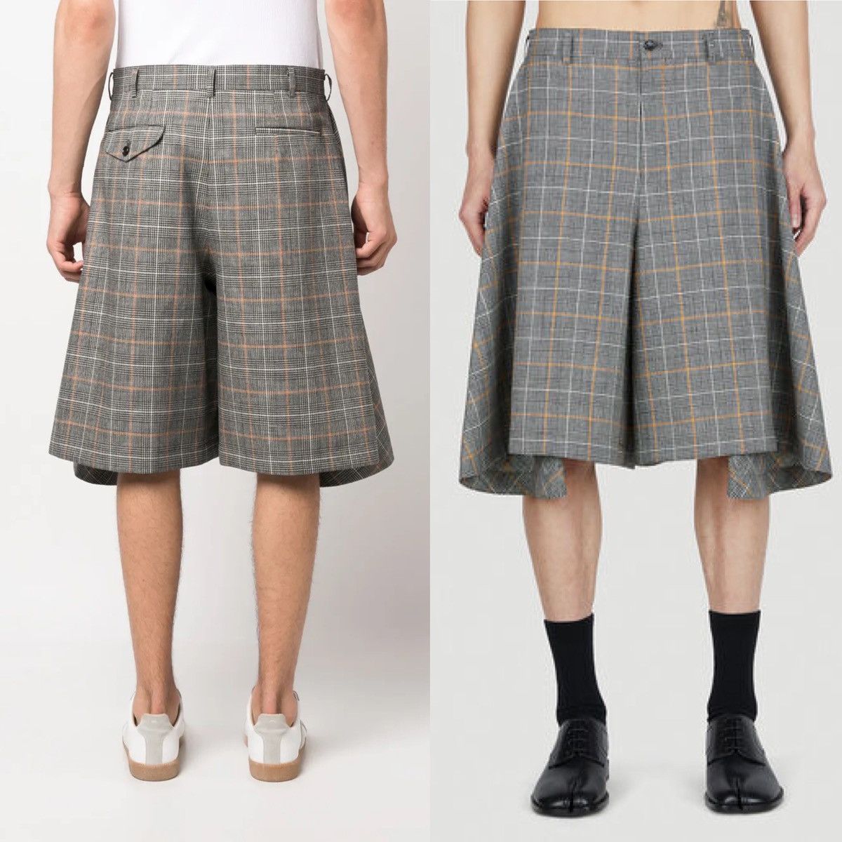 Comme des Garcons Homme Plus Comme Des Garcons Homme Plus Check Skirt Shorts PK-P011 Size US 33 - 5 Thumbnail