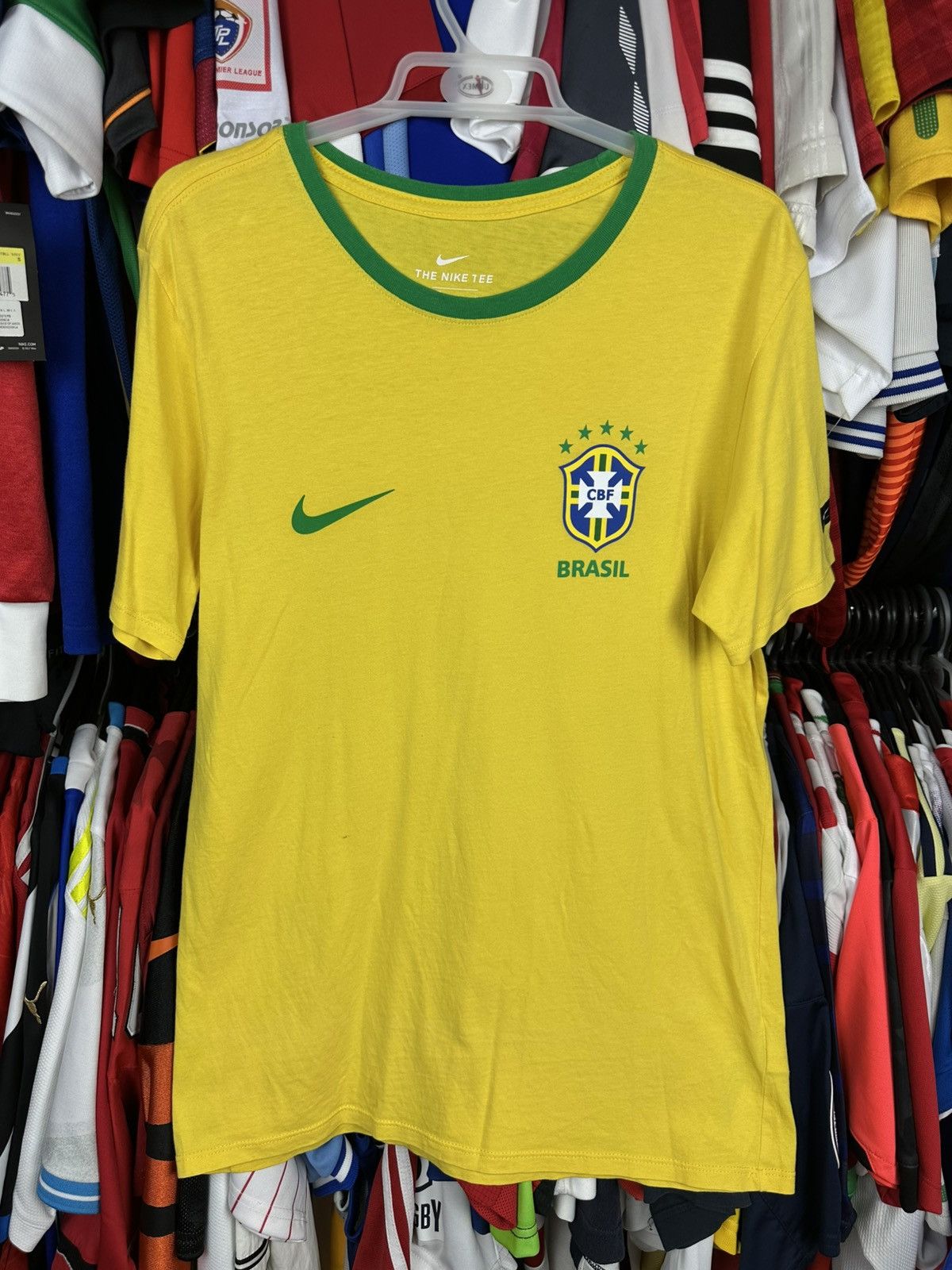Nike Brazil Football Club Tee Shirt 888320-749 Size L Jersey Size US M / EU 48-50 / 2 - 1 Thumbnail