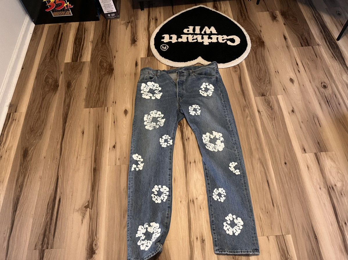 Evisu No.3 Baby Blue Daicock Raw Denim Jean