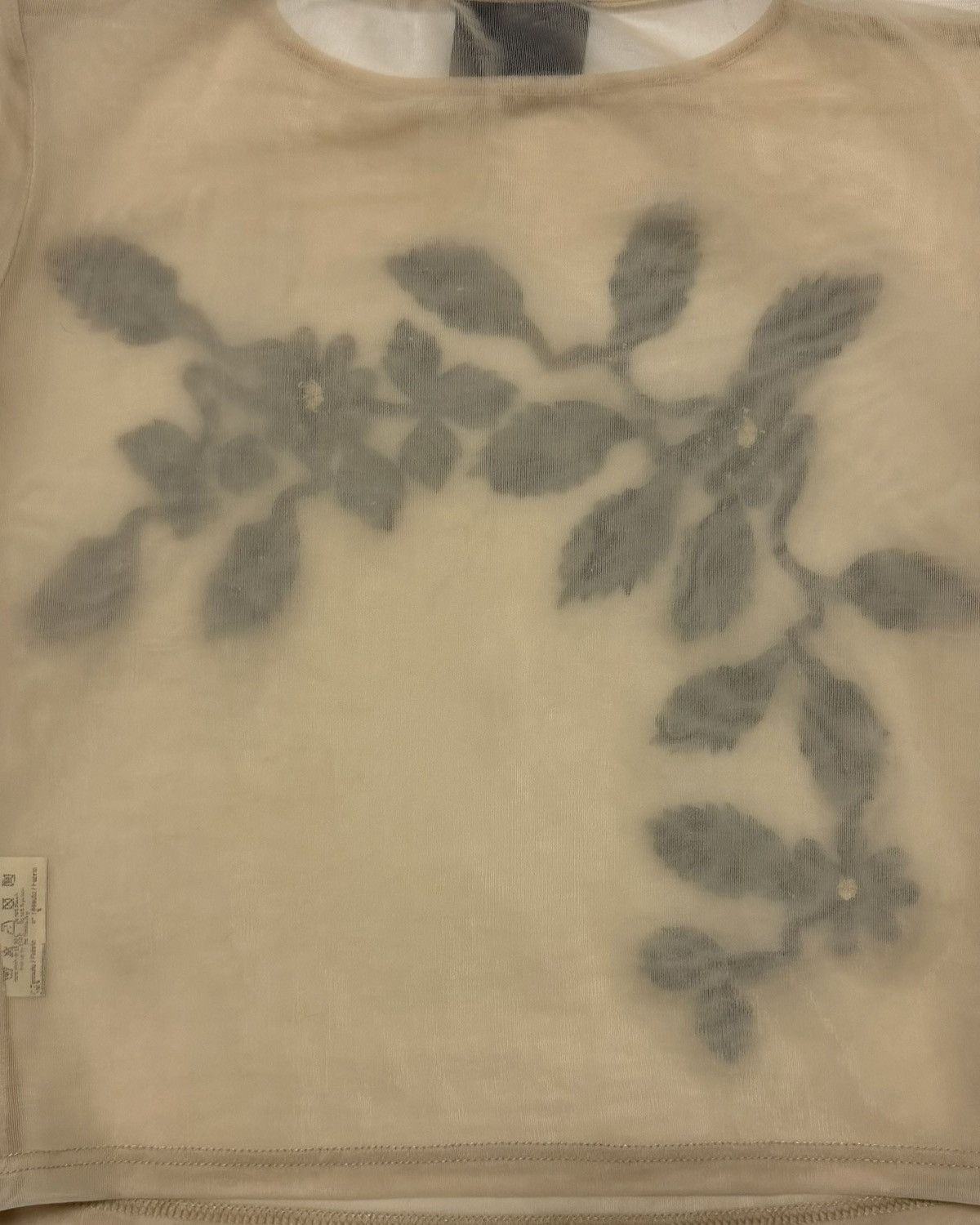 Fendi FENDI S/S 1999 Floral Appliqué Sheer Mesh Top Size M / US 6-8 / IT 42-44 - 4 Thumbnail