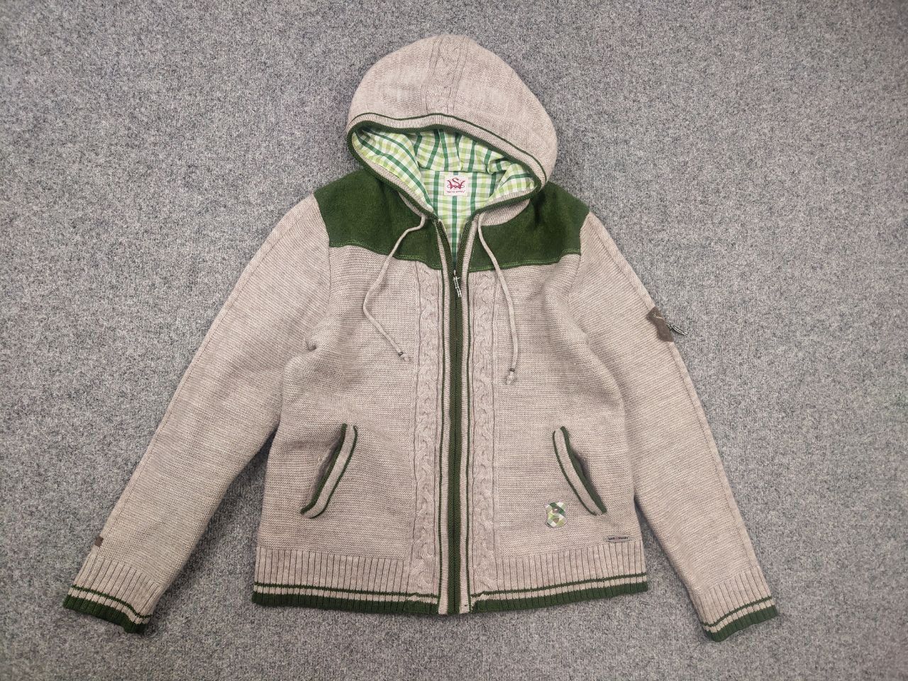 Vintage Spieth & Wensky German Design Knit Wool Blend Zip Hoodie Size US M / EU 48-50 / 2 - 4 Thumbnail