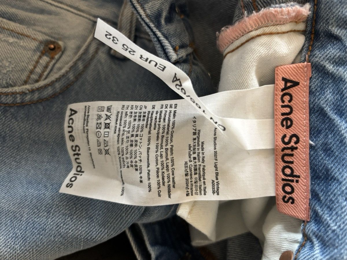 Acne Studios Acne Studios 2021F jeans in Light Blue Trash- Size : 25/32 Size 25" / US 0 / IT 36 - 5 Thumbnail