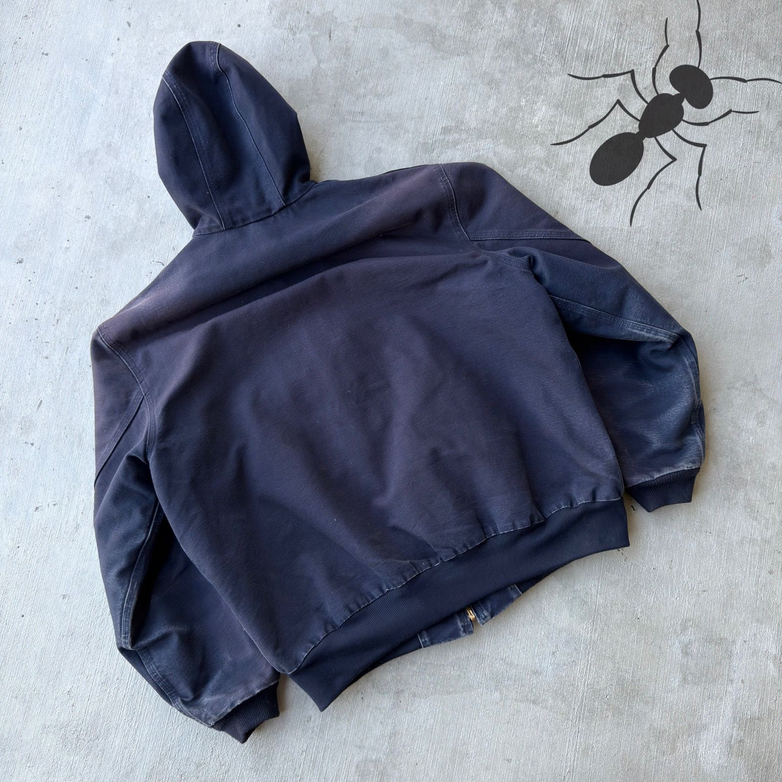 Carhartt × Vintage Vintage Y2K Carhartt J208 MDT blue hooded work wear jacket Size US XL / EU 56 / 4 - 6 Thumbnail