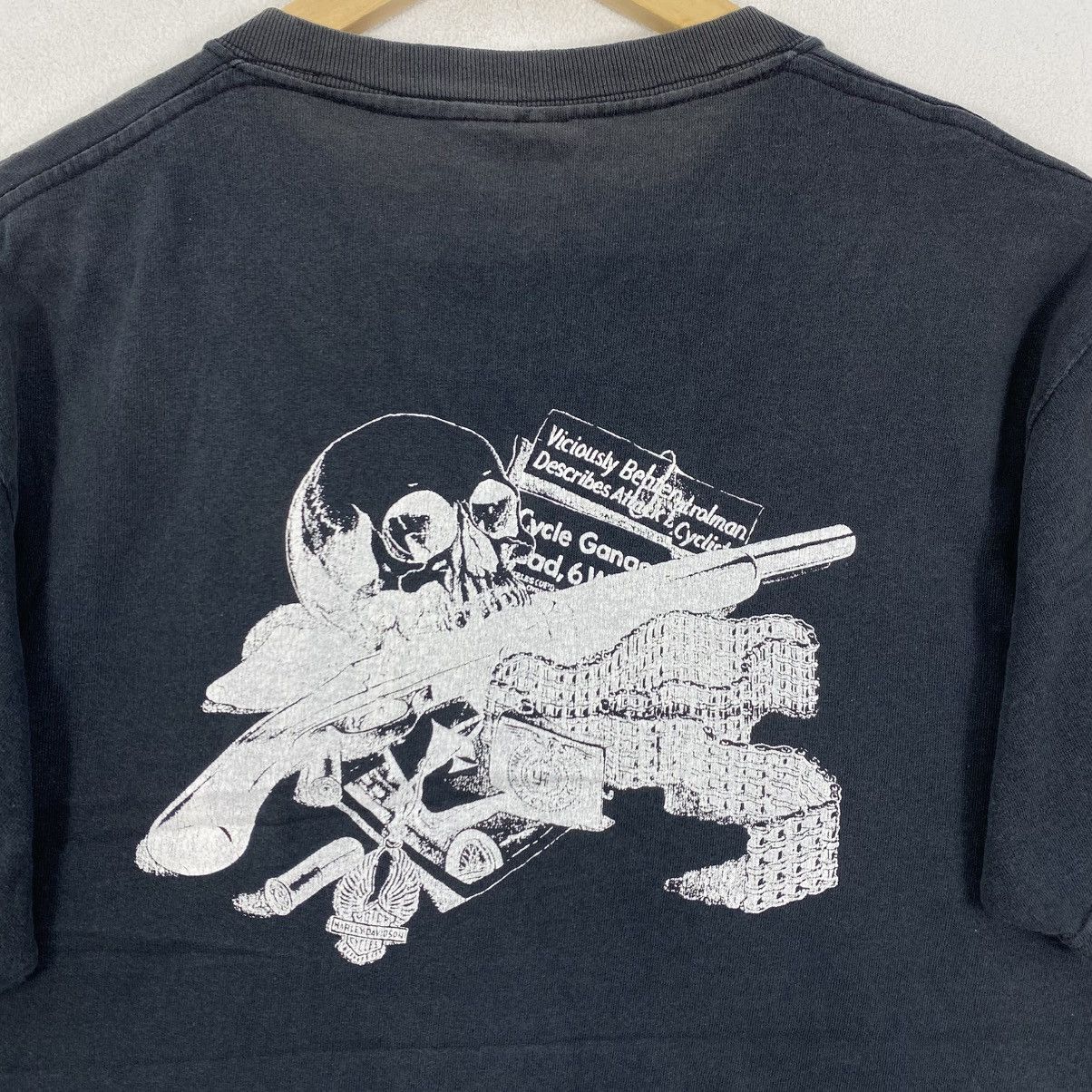 Vintage Vintage 90s Neighborhood Wild Side Skull Tee Size M Black Size US M / EU 48-50 / 2 - 5 Thumbnail