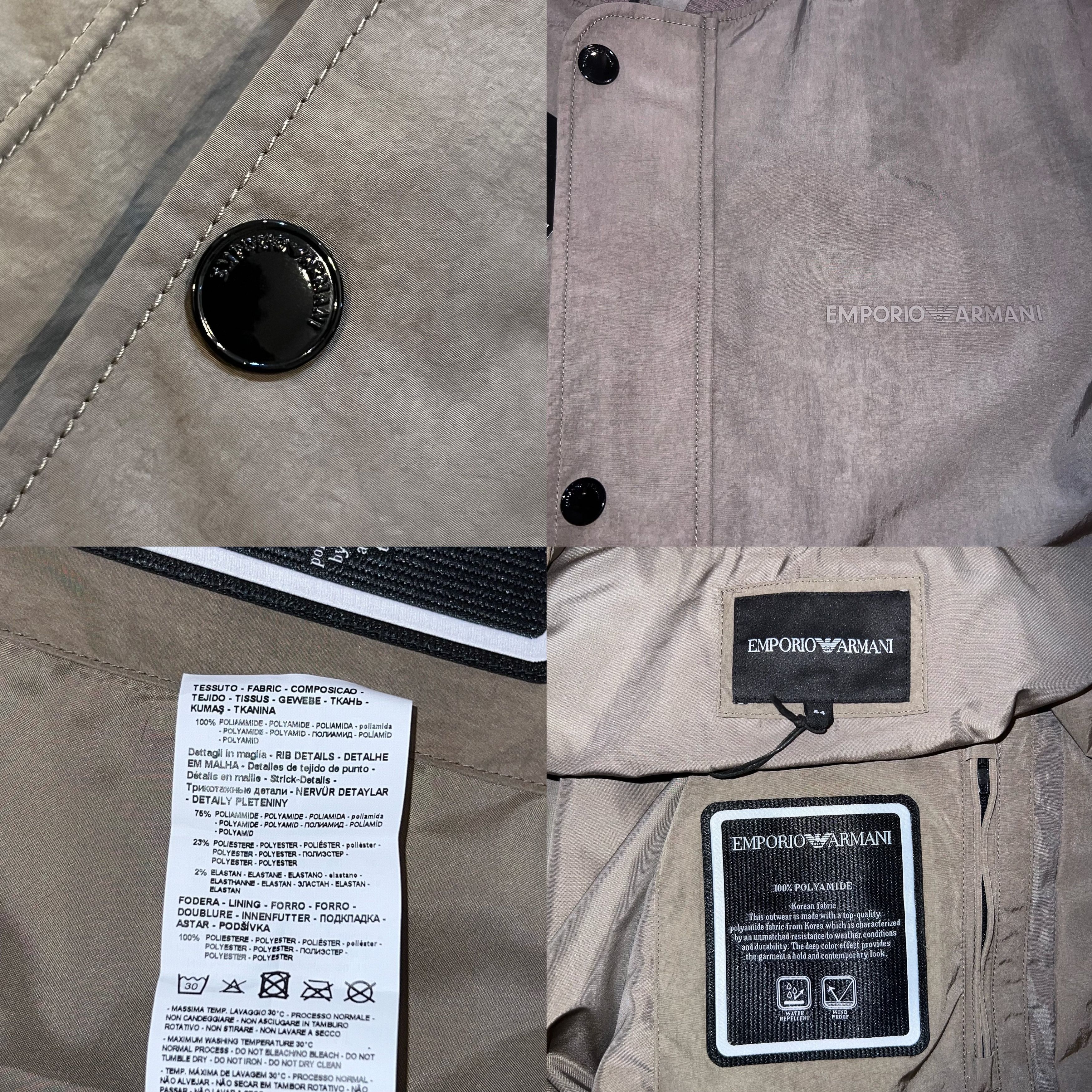 Emporio Armani $1350 EMPORIO ARMANI All-weather blouson Khaki 52 Size US L / EU 52-54 / 3 - 10 Thumbnail