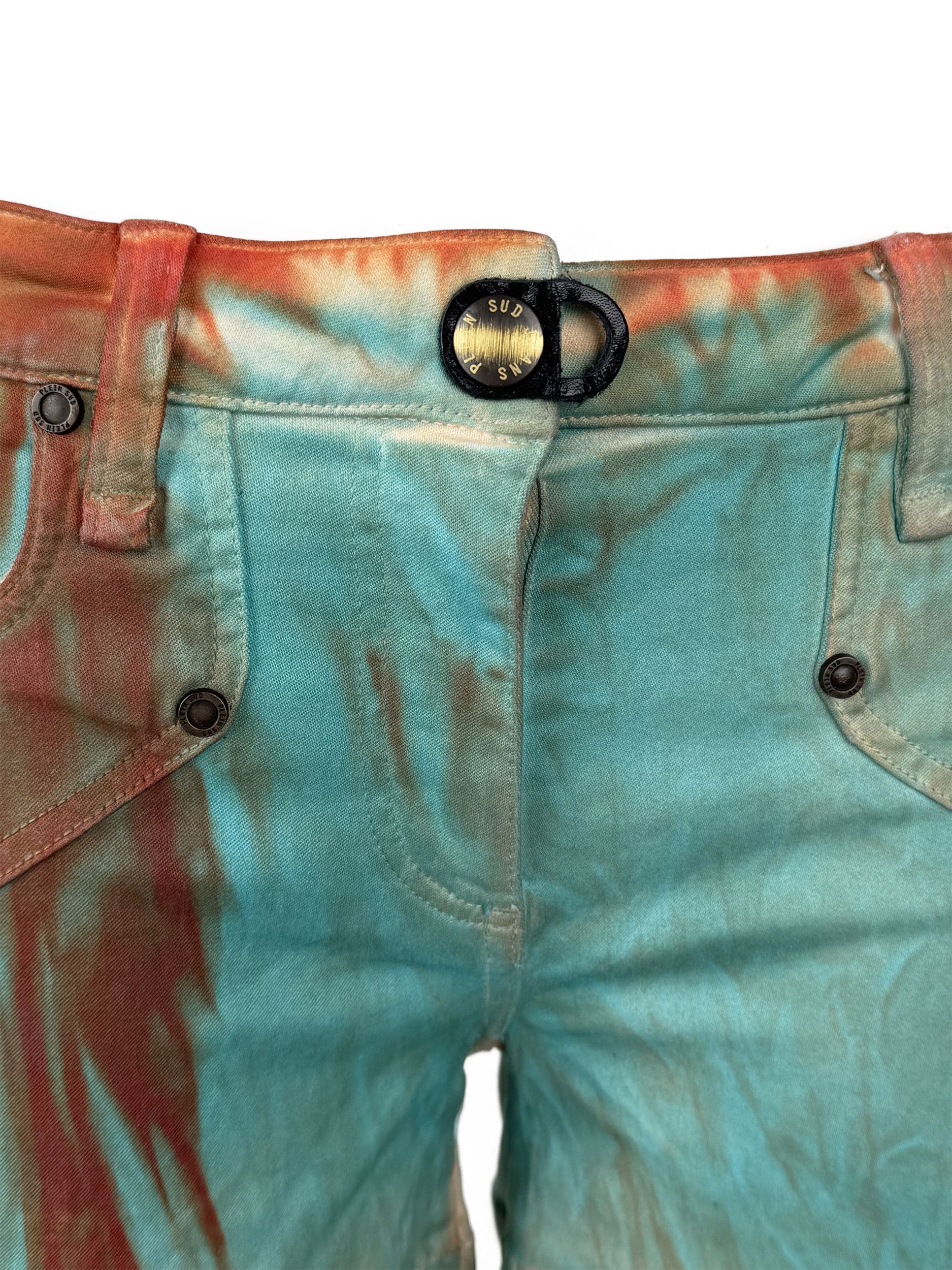 plein sud Plein Sud Jeanius Denim Print Shorts Jeans Vintage 00s Size 28" / US 6 / IT 42 - 3 Thumbnail