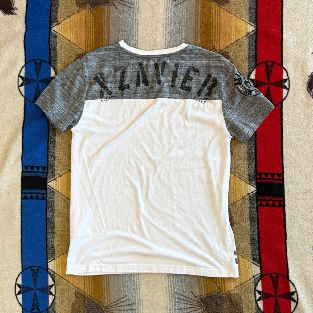 Affliction VINTAGE Xzavier T-Shirt Mens L Gray Graphic Print Y2K Grunge Cyber Gothic 2000s Vintage Shirt Size US L / EU 52-54 / 3 - 2 Thumbnail