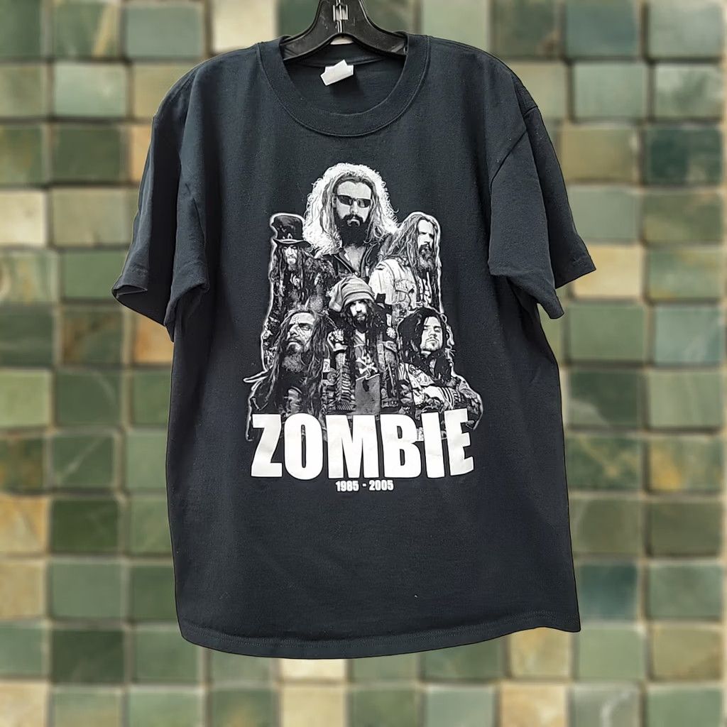 Anvil VINTAGE Rob Zombie 20 Year Anniversary Tour T-Shirt Mens L Black White Anvil Cotton Shirt Adults L Black White Music Clothes Size US L / EU 52-54 / 3 - 1 Thumbnail