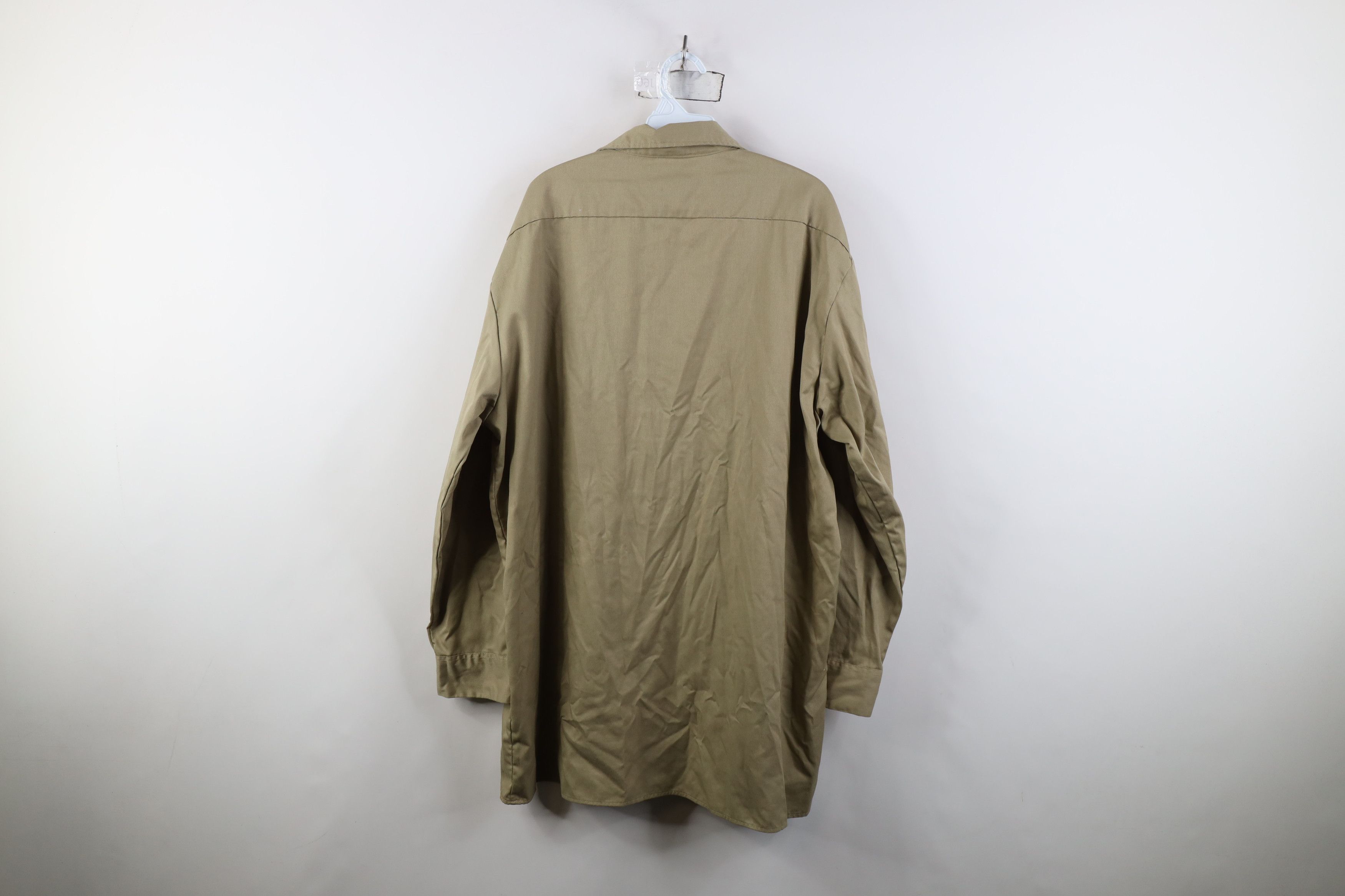 Dickies Vintage 90s Dickies Mechanic Long Sleeve Button Shirt Size US XL / EU 56 / 4 - 11 Thumbnail